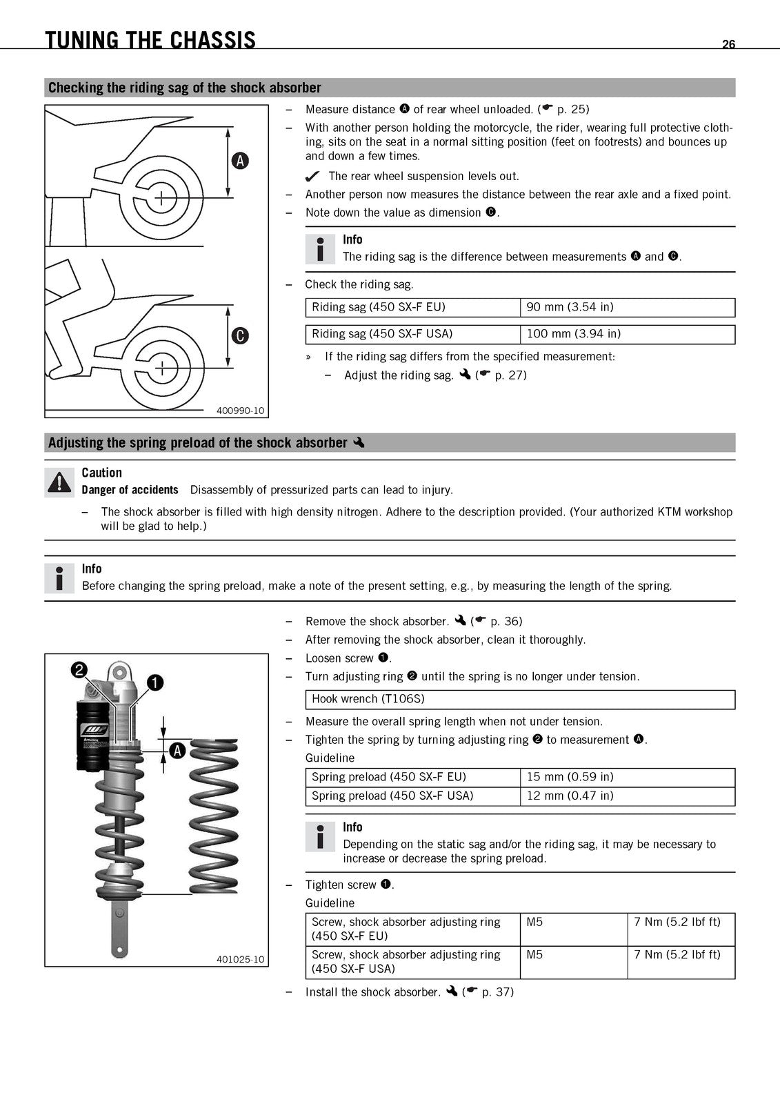 KTM 450 SX-F EU USA Owners Manual 2011 - STEEL WIRE BOUND - PROTECTIVE COVERS