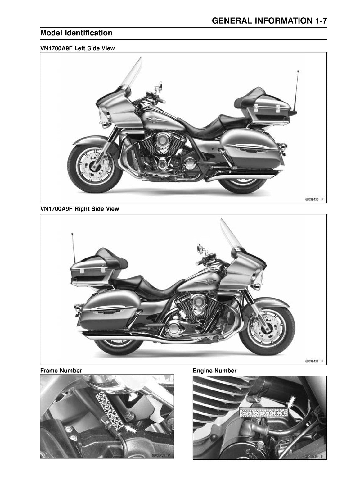 KAWASAKI VN1700 Vulcan 1700 Voyager Motorcycle Service Manual 2009 - WIRE BOUND