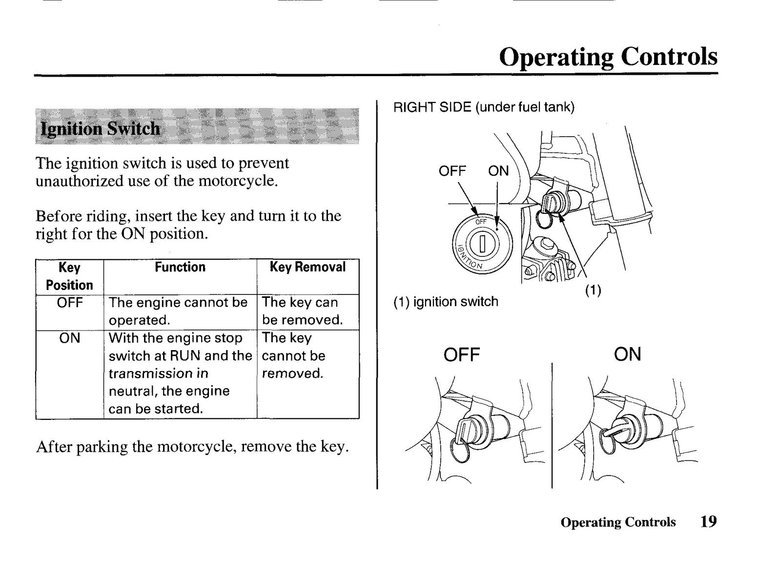 HONDA 2004 CRF50F Owners Manual - STEEL WIRE BOUND - PROTECTIVE COVERS