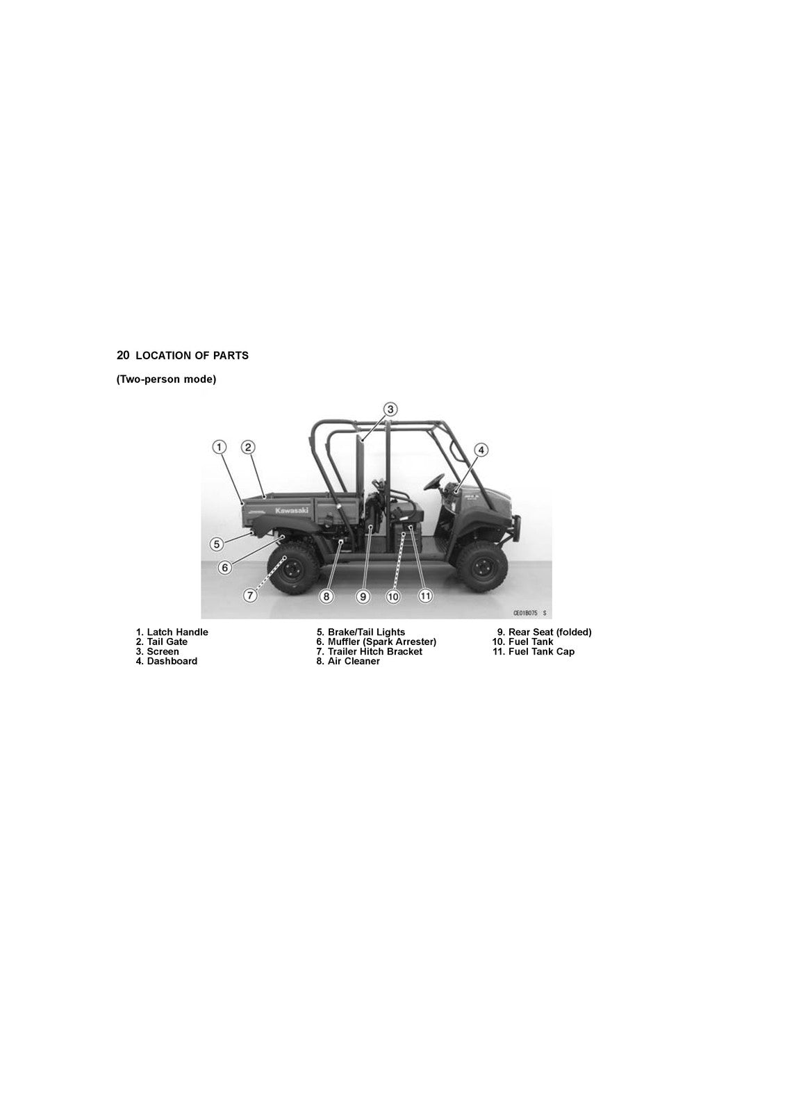 KAWASAKI Mule 4000 Trans Utility Vehicle Owners Manual 2019 - WIRE BOUND