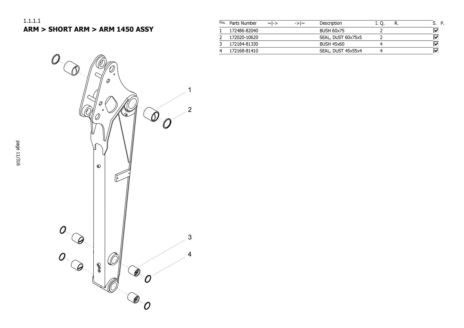 YANMAR ViO50-6B Mini Excavator Parts Catalog Manual - WIRE BOUND - TOUGH COVERS