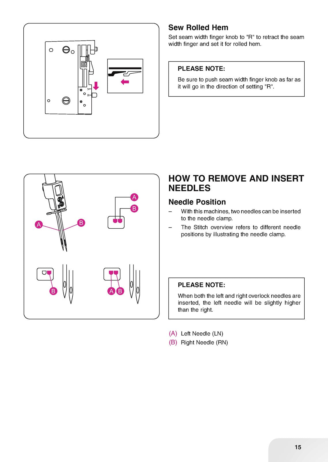 BERNINA Bernette B44 FunLock Overlocker User Manual - WIRE BOUND - TOUGH COVERS