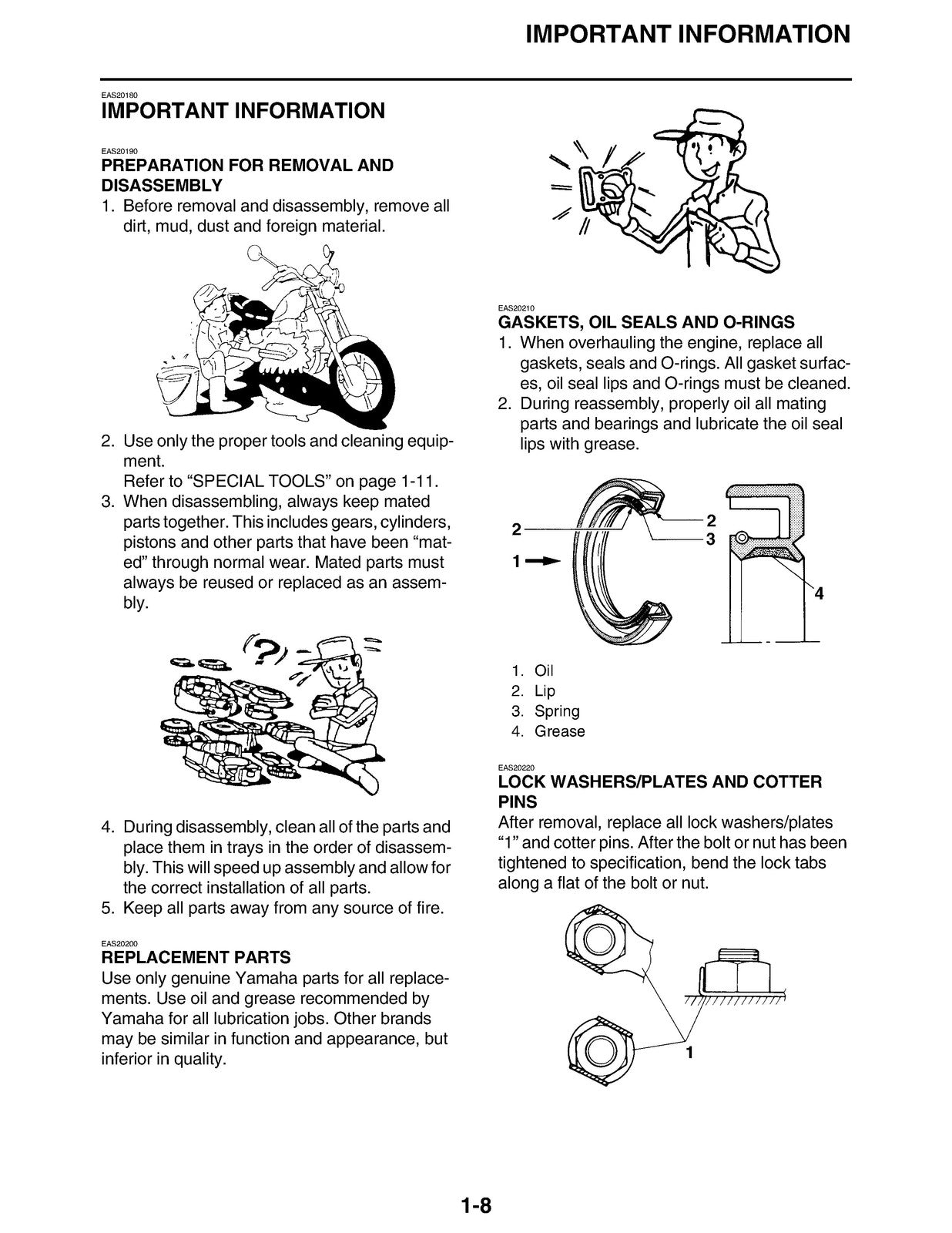 YAMAHA XV1900 Roadliner Stratoliner Service Manual 2006-2009, FOLDOUTS