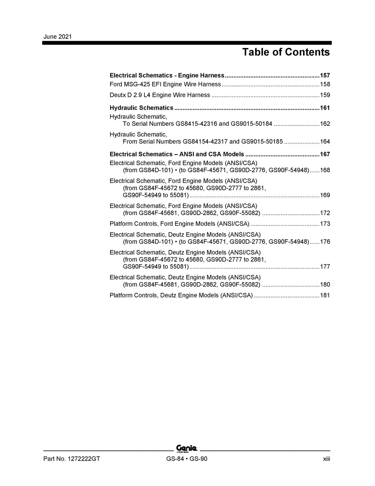 GENIE GS-3384 GS-3390 GS-4390 GS-5390 Service And Repair Manual 2021, FOLDOUTS