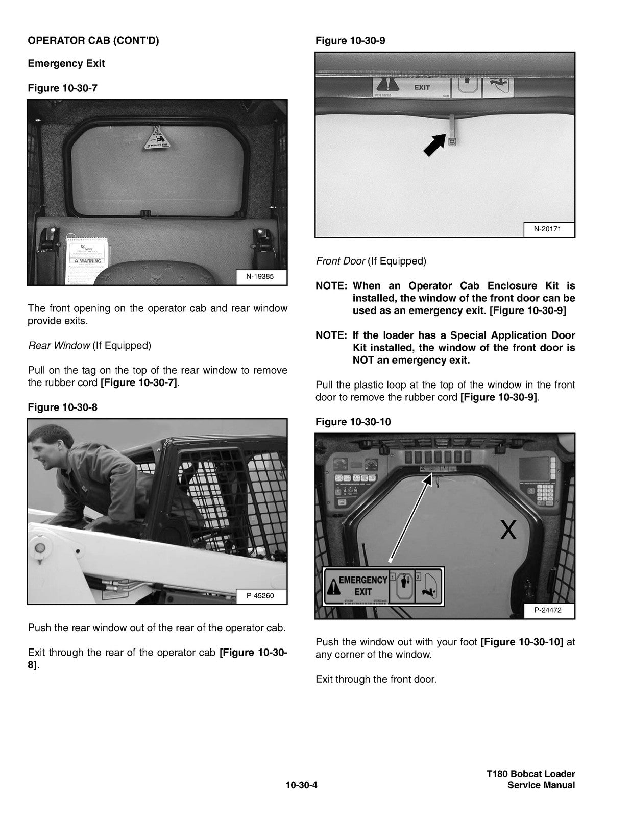 BOBCAT T180 Service Manual 2009 SN 524211001 Up - BOUND - COVERS - XL FOLDOUTS