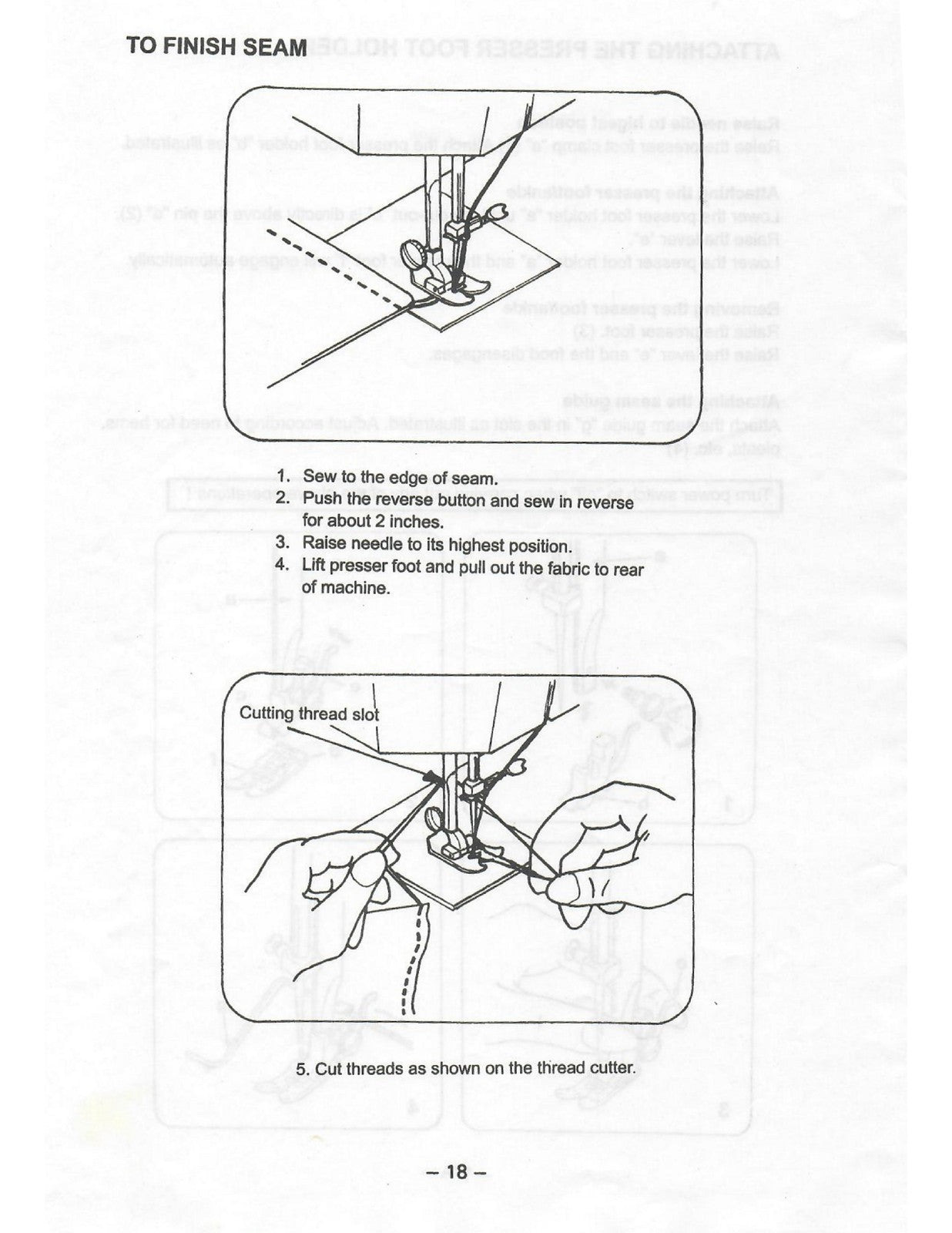 NECCHI Royale 3204 3205 Series Sewing Machine Instruction Manual - WIRE BOUND
