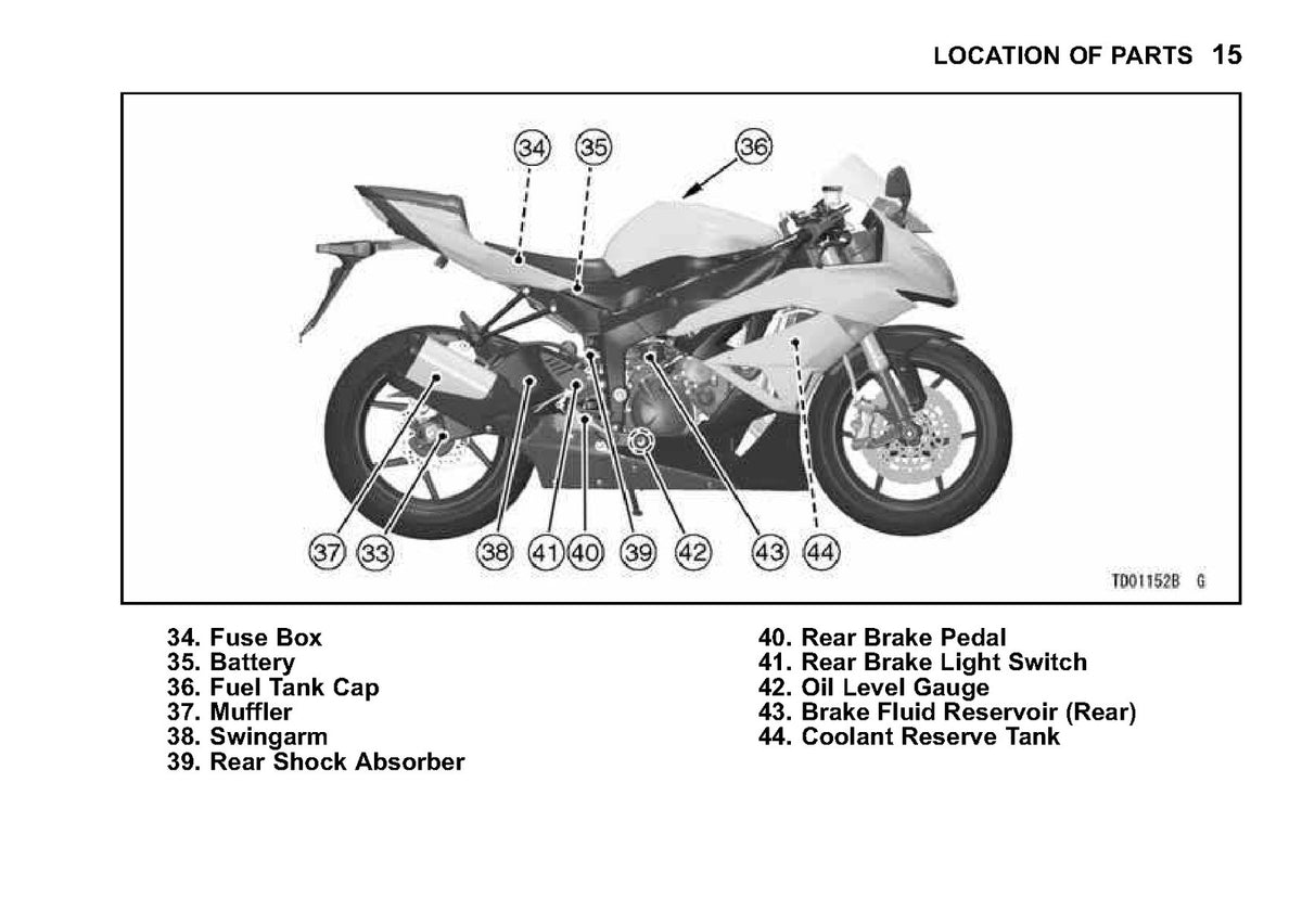 KAWASAKI Ninja ZX-6R Owners Manual 2010 - STEEL WIRE BOUND - PROTECTIVE COVERS