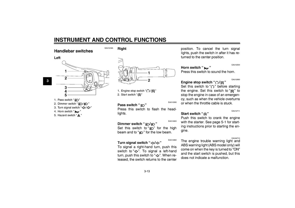 YAMAHA FZ1-S FZ1-SA Owners Manual 2002 - STEEL WIRE BOUND - PROTECTIVE COVERS