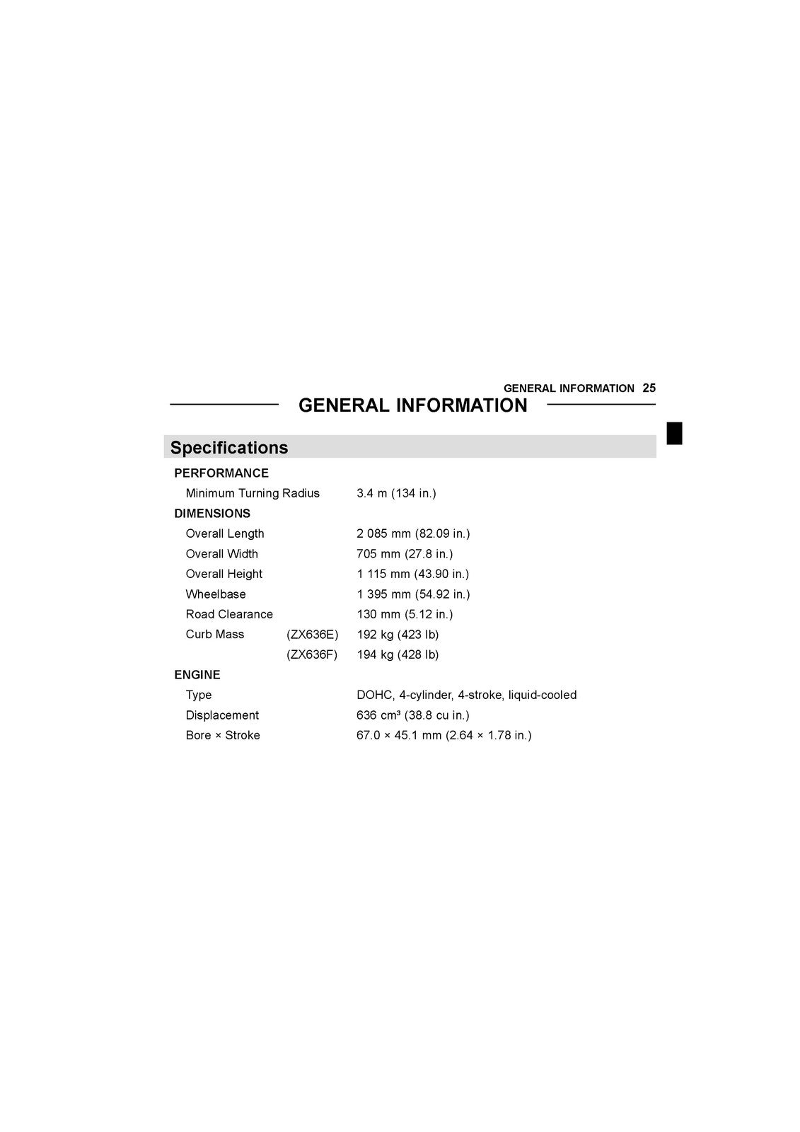 KAWASAKI Ninja ZX-6R Owners Manual 2018 - STEEL WIRE BOUND - PROTECTIVE COVERS