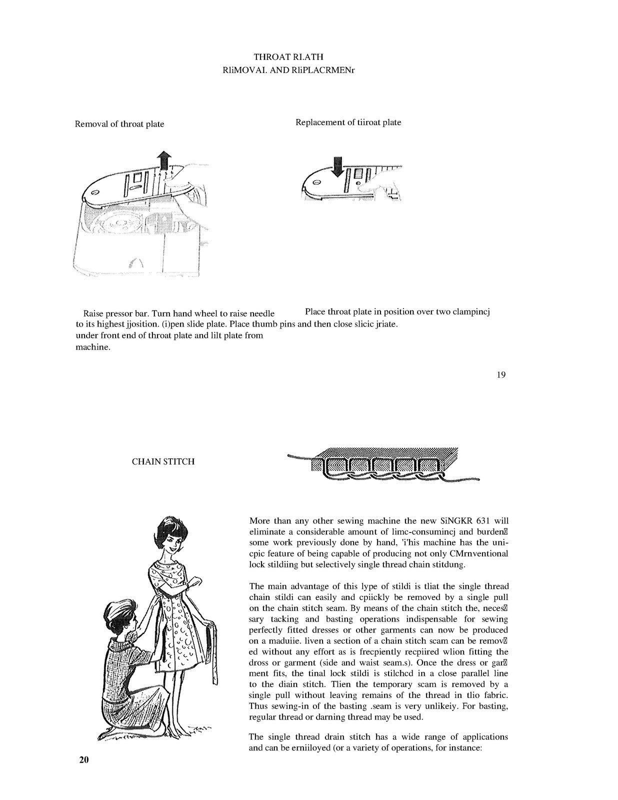 SINGER Model 631 Sewing Machine Instruction Manual - WIRE BOUND - TOUGH COVERS