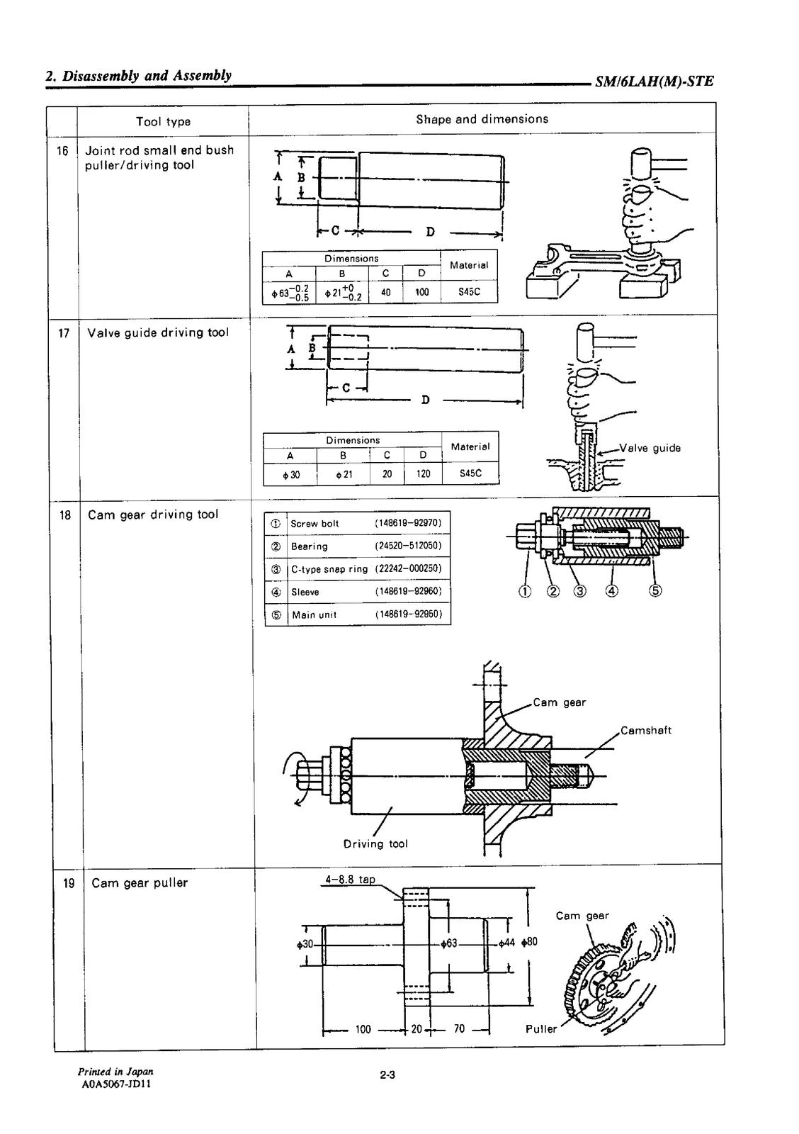 YANMAR 6LAHM-STE ENGINE SERVICE MANUAL - BOUND - COVERS - XL FOLDOUT PAGES