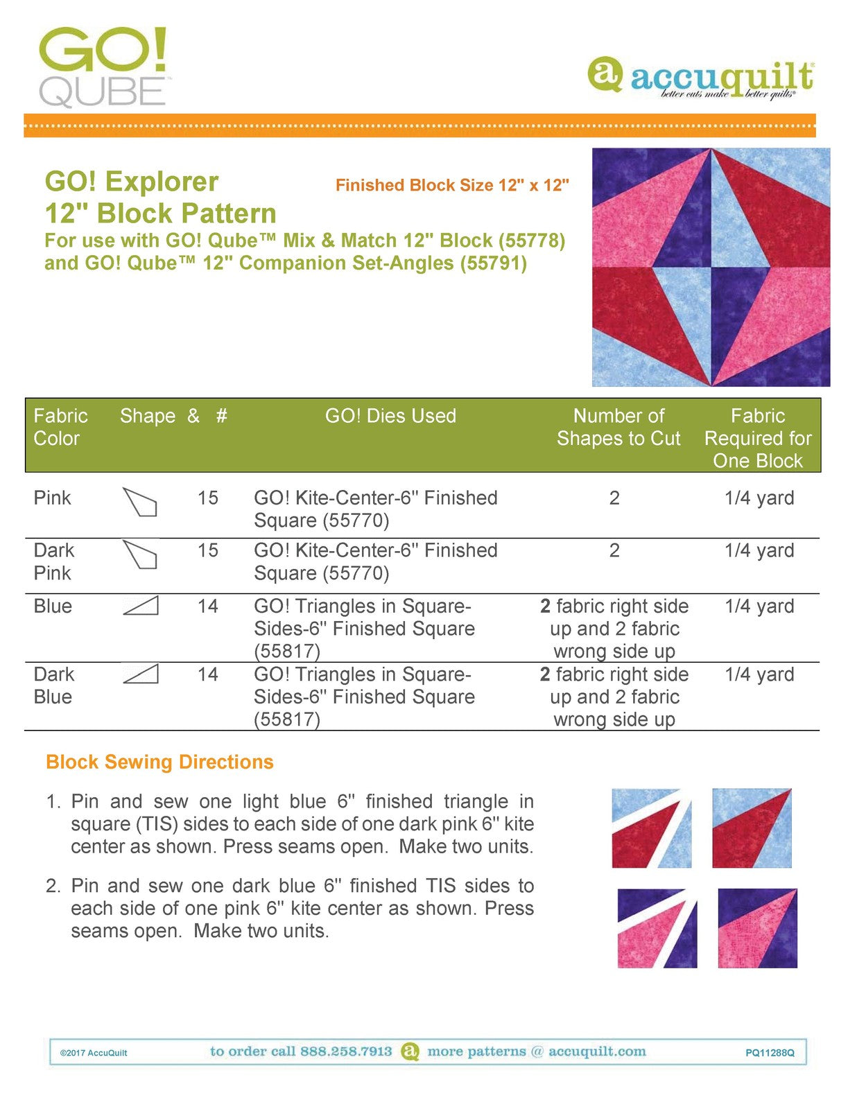 ACCUQUILT Go Qube 12" Angles - STEEL WIRE BOUND - PROTECTIVE COVERS