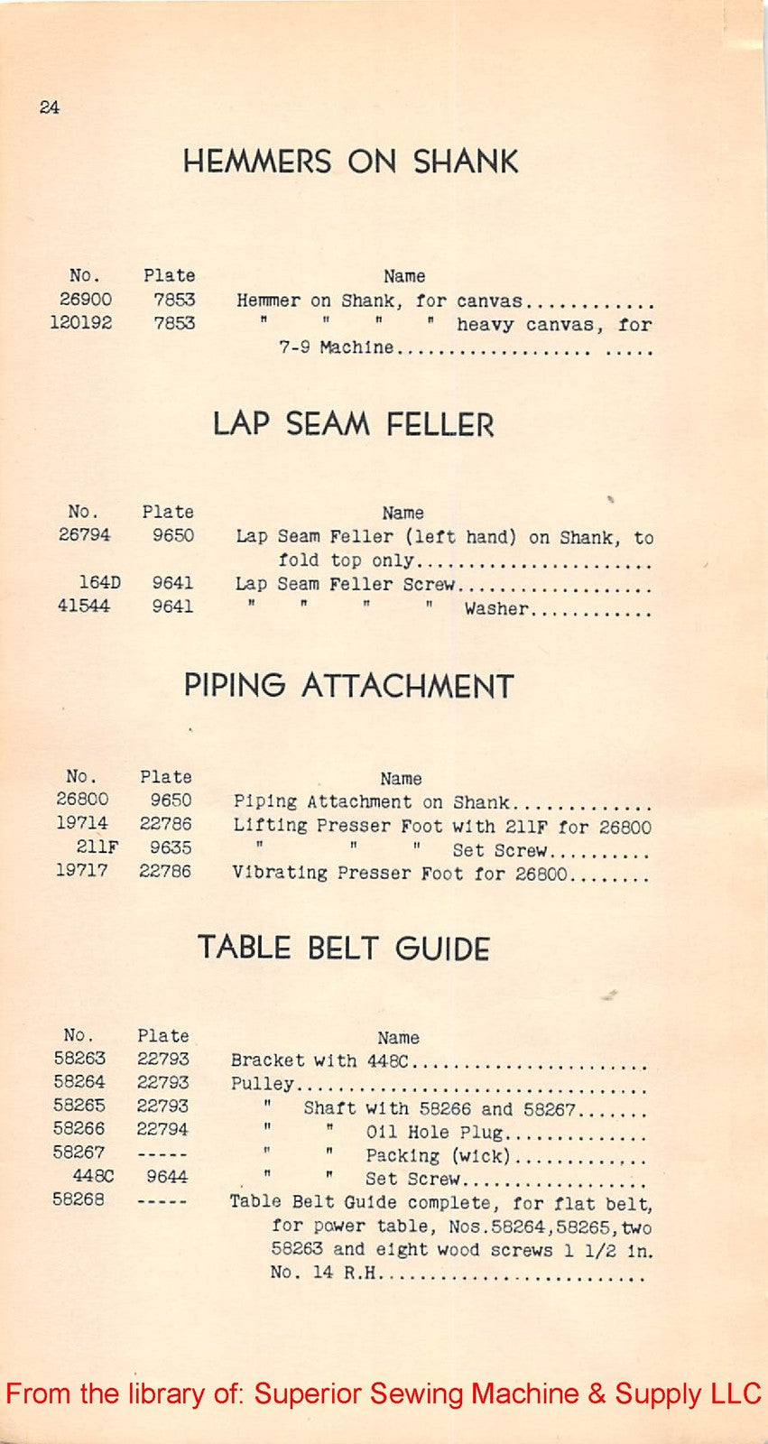 SINGER 7-9 7-34 7-48 Sewing Machine Parts List Manual 1938 - WIRE BOUND - COVERS