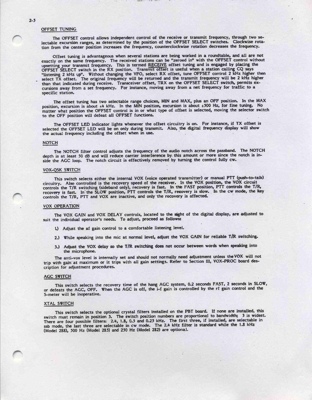 TEN TEC CORSAIR 560 Owners Manual - STEEL WIRE BOUND - PROTECTIVE COVERS