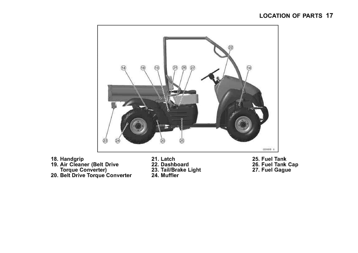 KAWASAKI Mule 600 Utility Vehicle Owners Manual 2010 - WIRE BOUND - TOUGH COVERS
