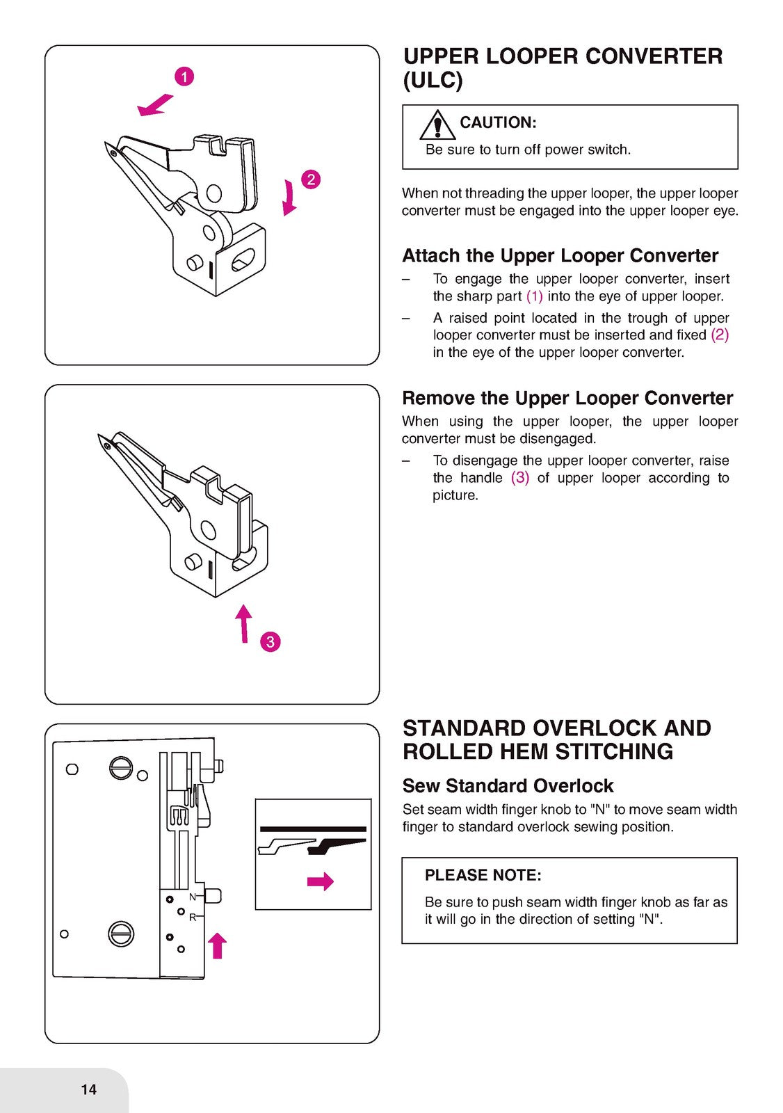 BERNINA Bernette B48 FunLock Overlocker Instruction Manual - WIRE BOUND - COVERS