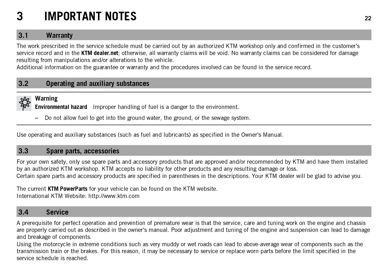 KTM 990 Adventure Baja Owners Manual 2013 - STEEL WIRE BOUND - PROTECTIVE COVERS