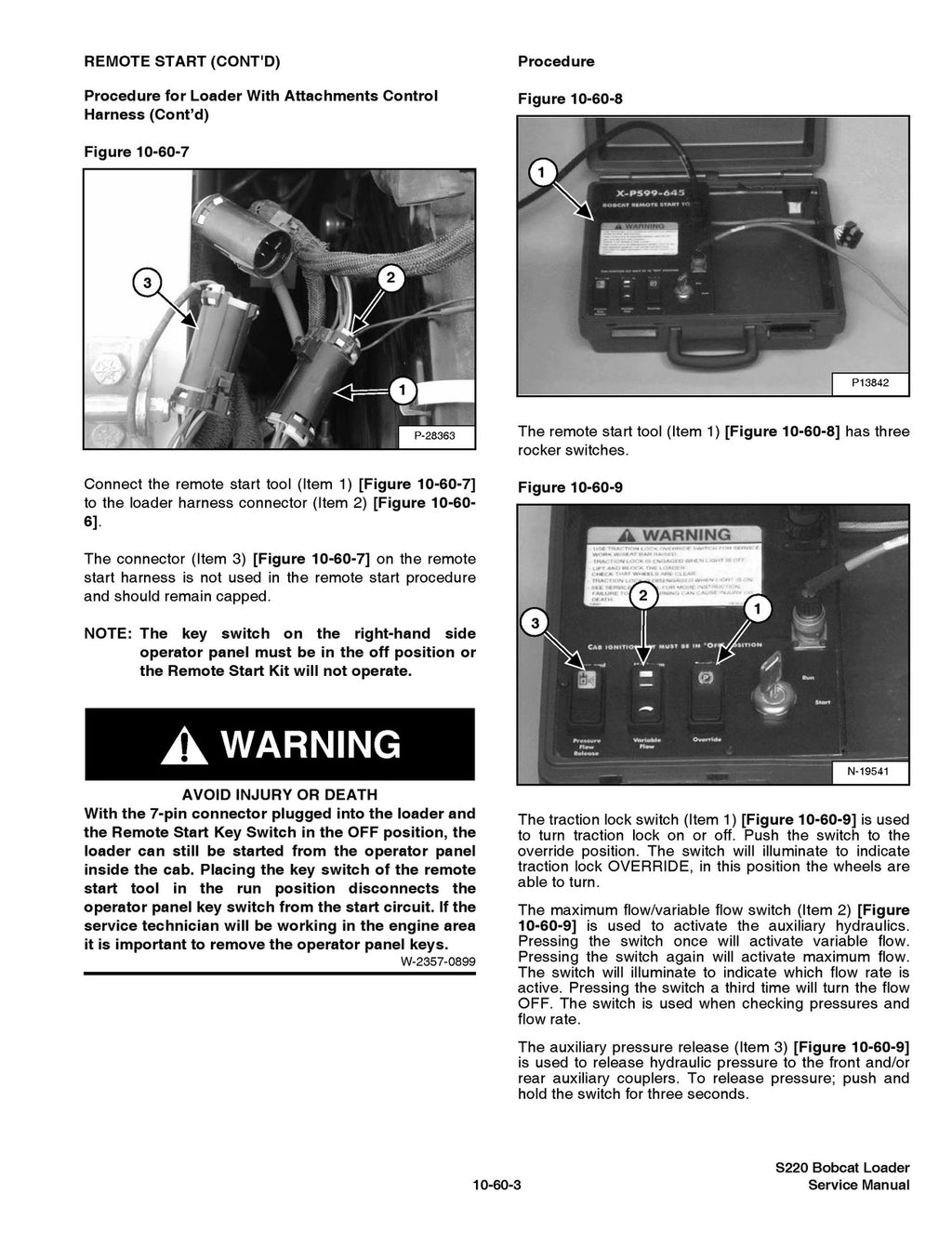 BOBCAT S220 TURBO HIGH FLOW SERVICE MANUAL - BOUND - COVERS - XL FOLDOUT PAGES