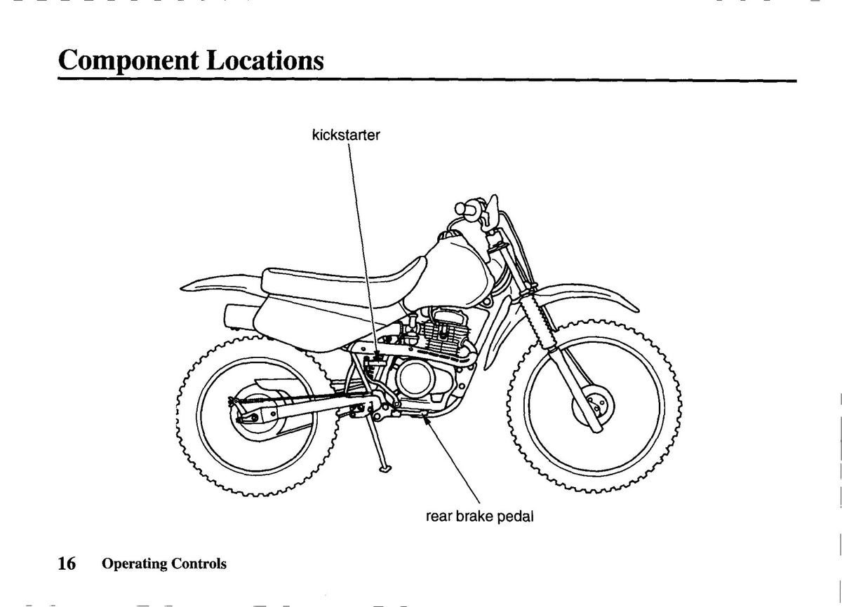 HONDA XR80R Owners Manual 1997 - STEEL WIRE BOUND - PROTECTIVE COVERS