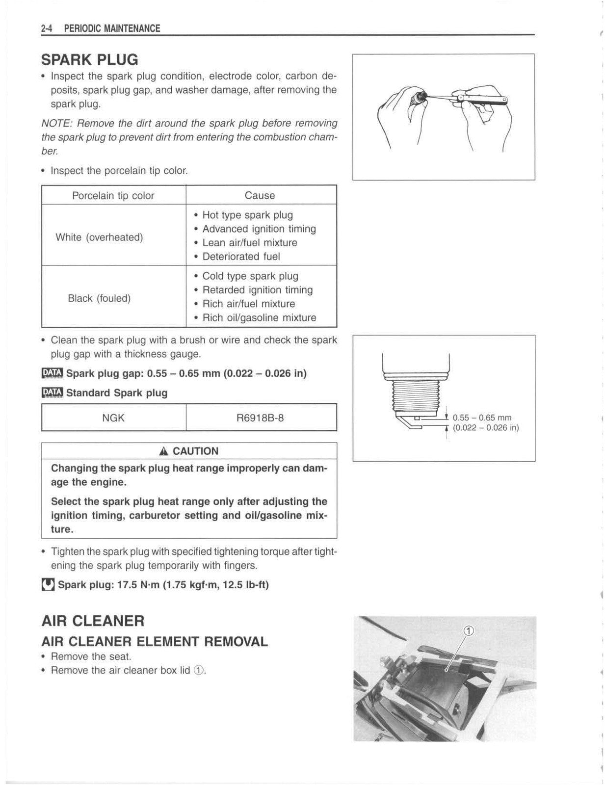 SUZUKI RM125 Owners Service Manual 2001 - STEEL WIRE BOUND - PROTECTIVE COVERS