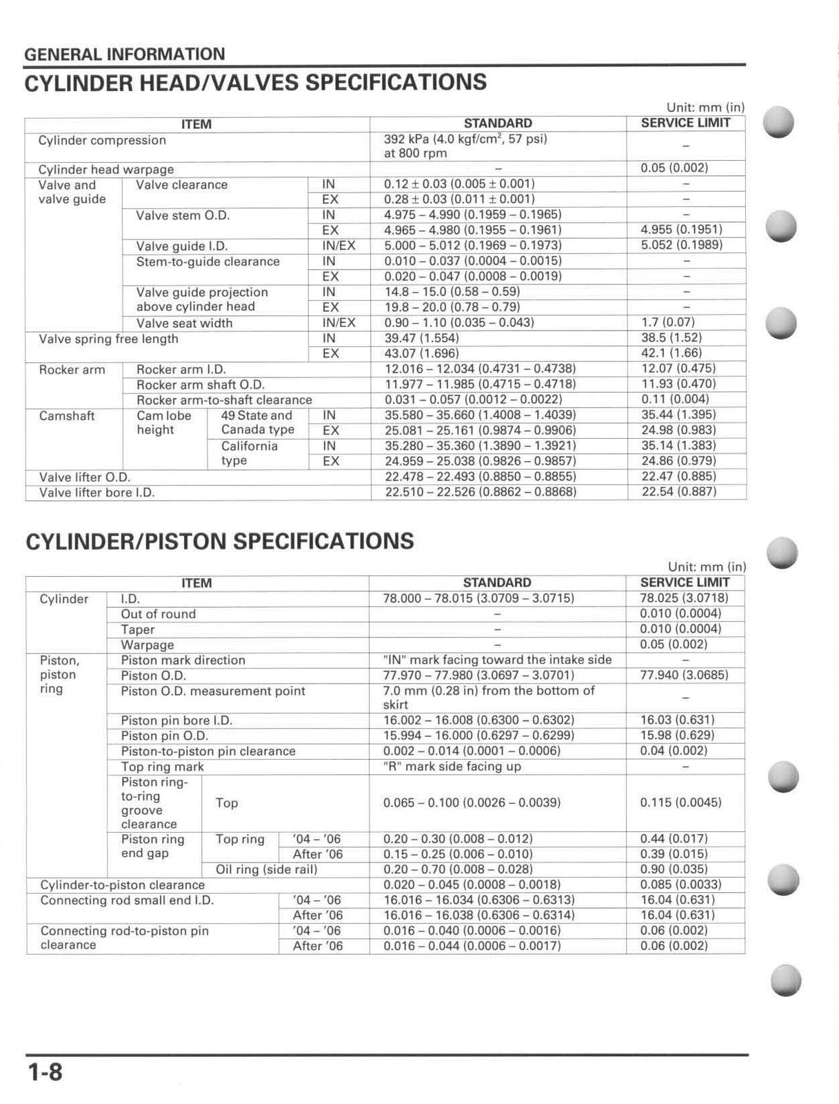 HONDA CRF250X Motorcycle Service Manual 2004-2013 - WIRE BOUND - TOUGH COVERS
