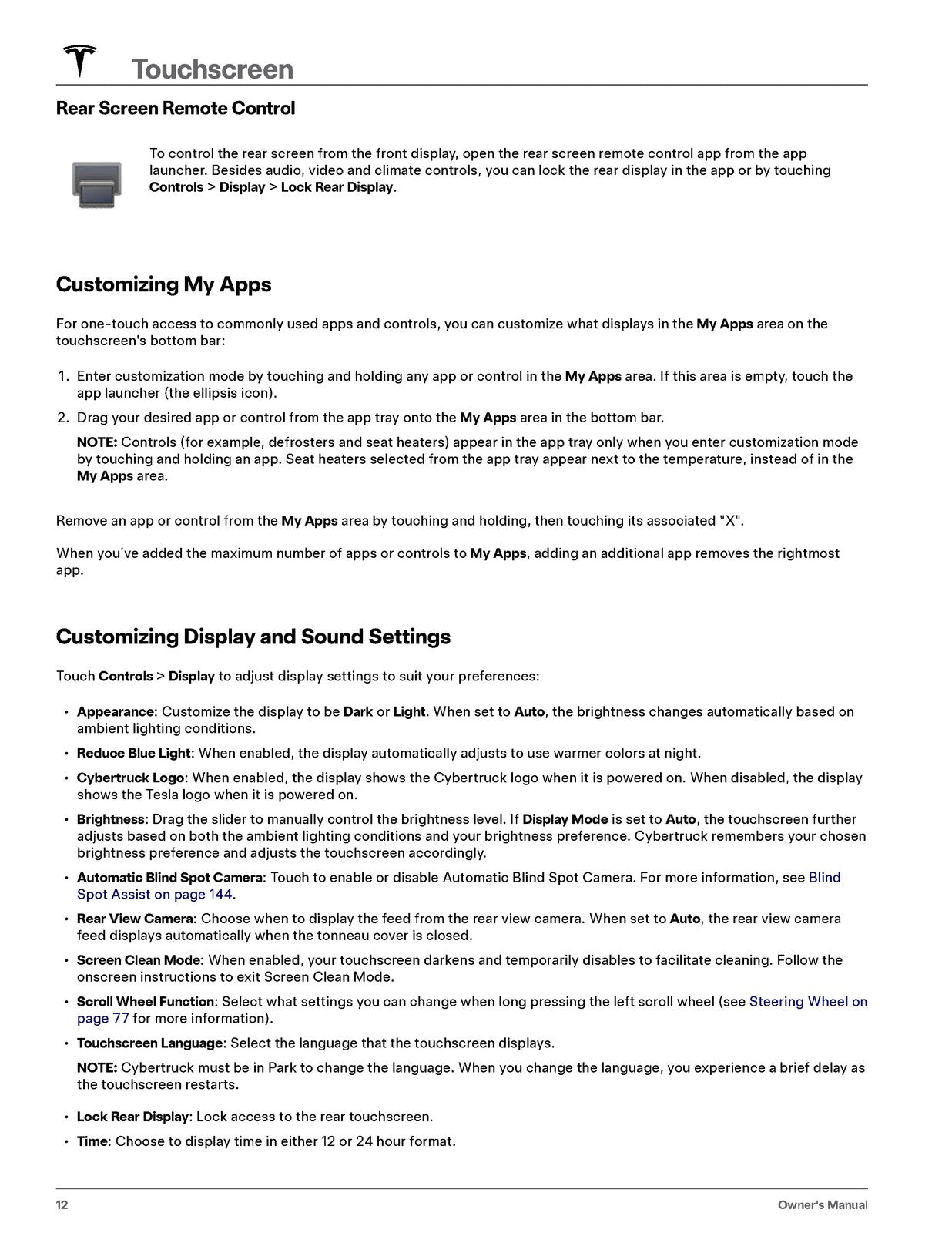 TESLA 2025 Cybertruck Owners Manual - STEEL WIRE BOUND - PROTECTIVE COVERS
