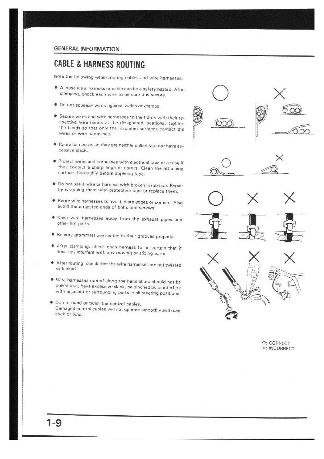 HONDA NX250 AX-1 Service Manual - STEEL WIRE BOUND - PROTECTIVE COVERS