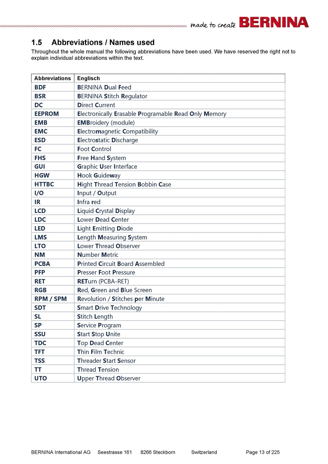BERNINA 7 Series 790 Service Maintenance Manual - WIRE BOUND - TOUGH COVERS