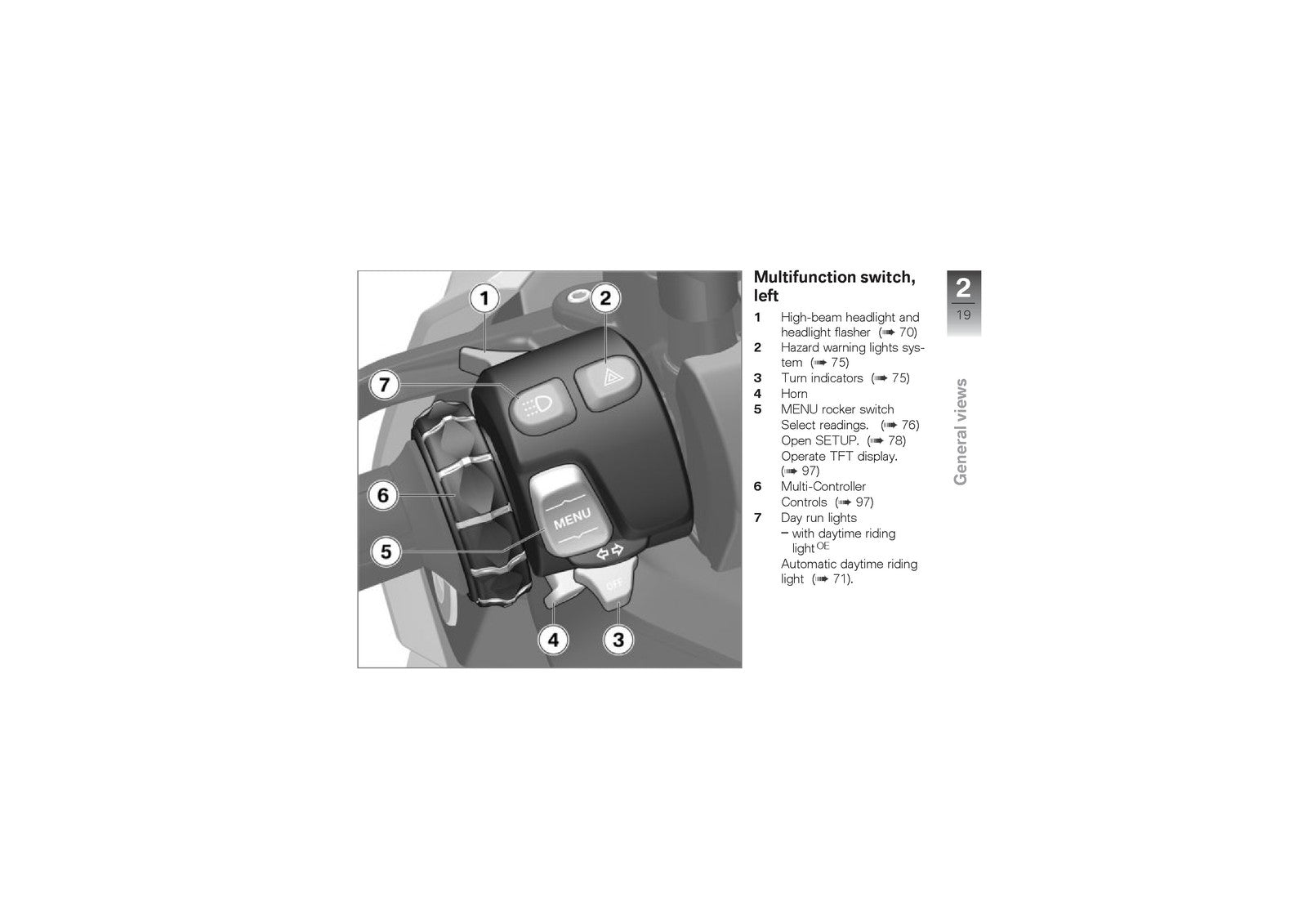 BMW C400X Scooter Owners Manual 2019 - STEEL WIRE BOUND - PROTECTIVE COVERS