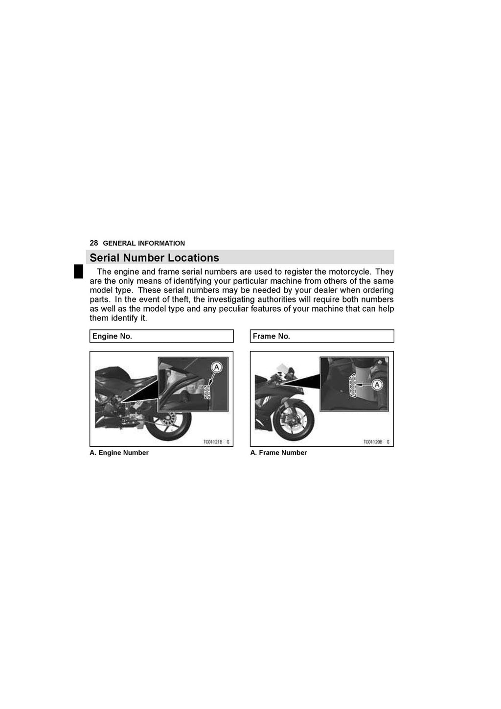 KAWASAKI NINJA ZX-6R 2015 Owners Manual - STEEL WIRE BOUND - PROTECTIVE COVERS