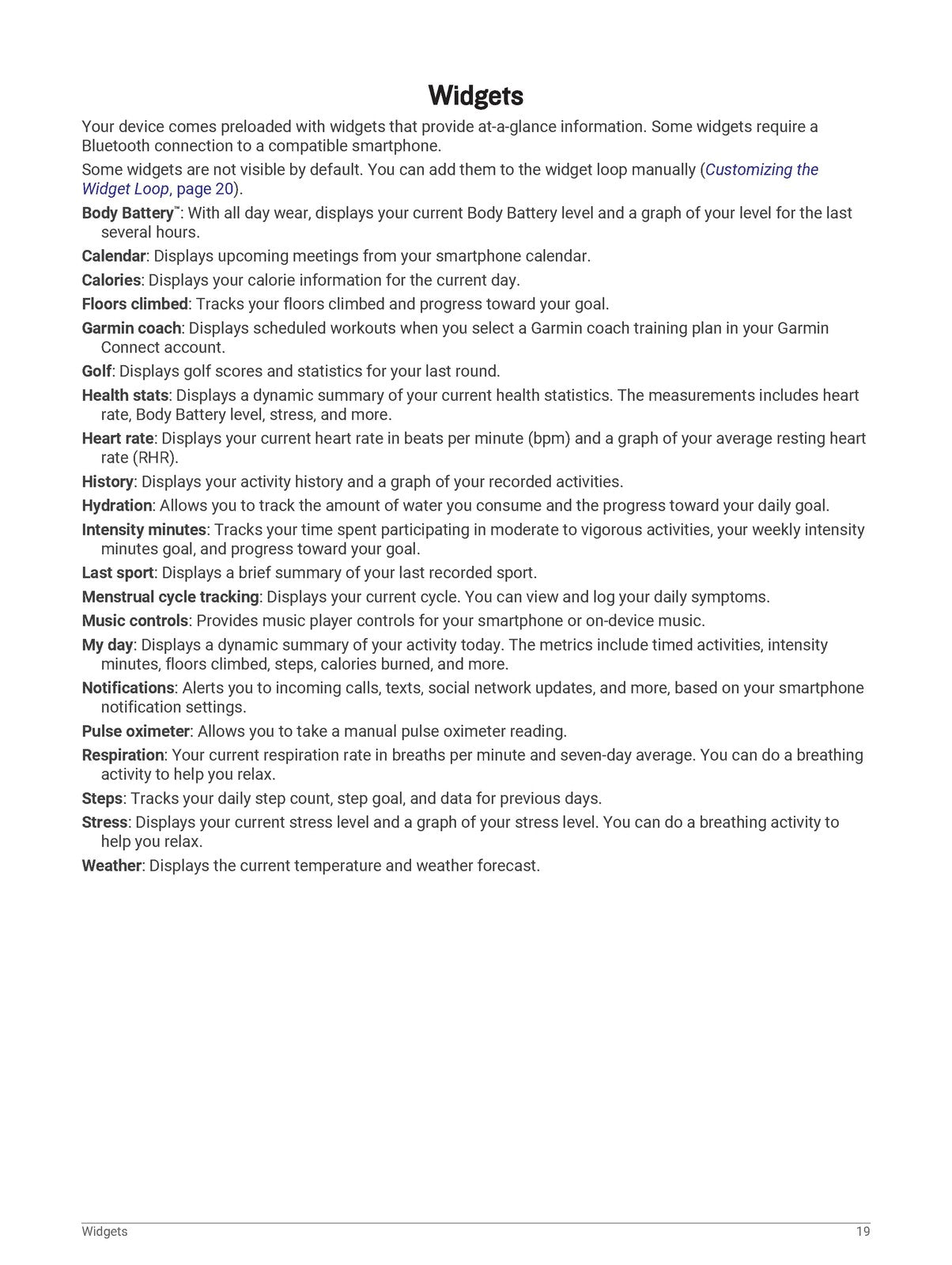 GARMIN Venu Owners Manual - STEEL WIRE BOUND - PROTECTIVE COVERS
