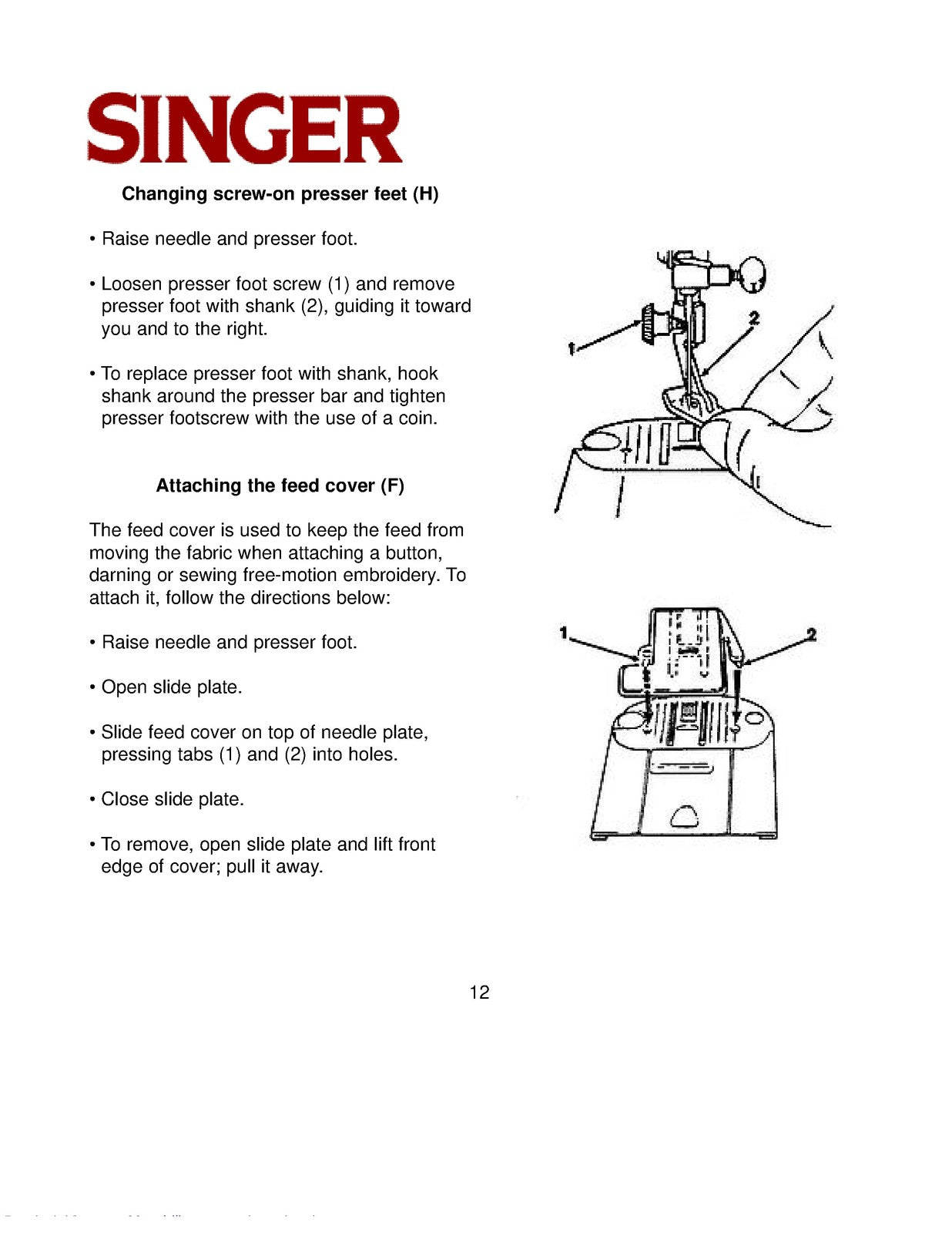 SINGER 5040 Instruction Book Manual - STEEL WIRE BOUND - PROTECTIVE COVERS