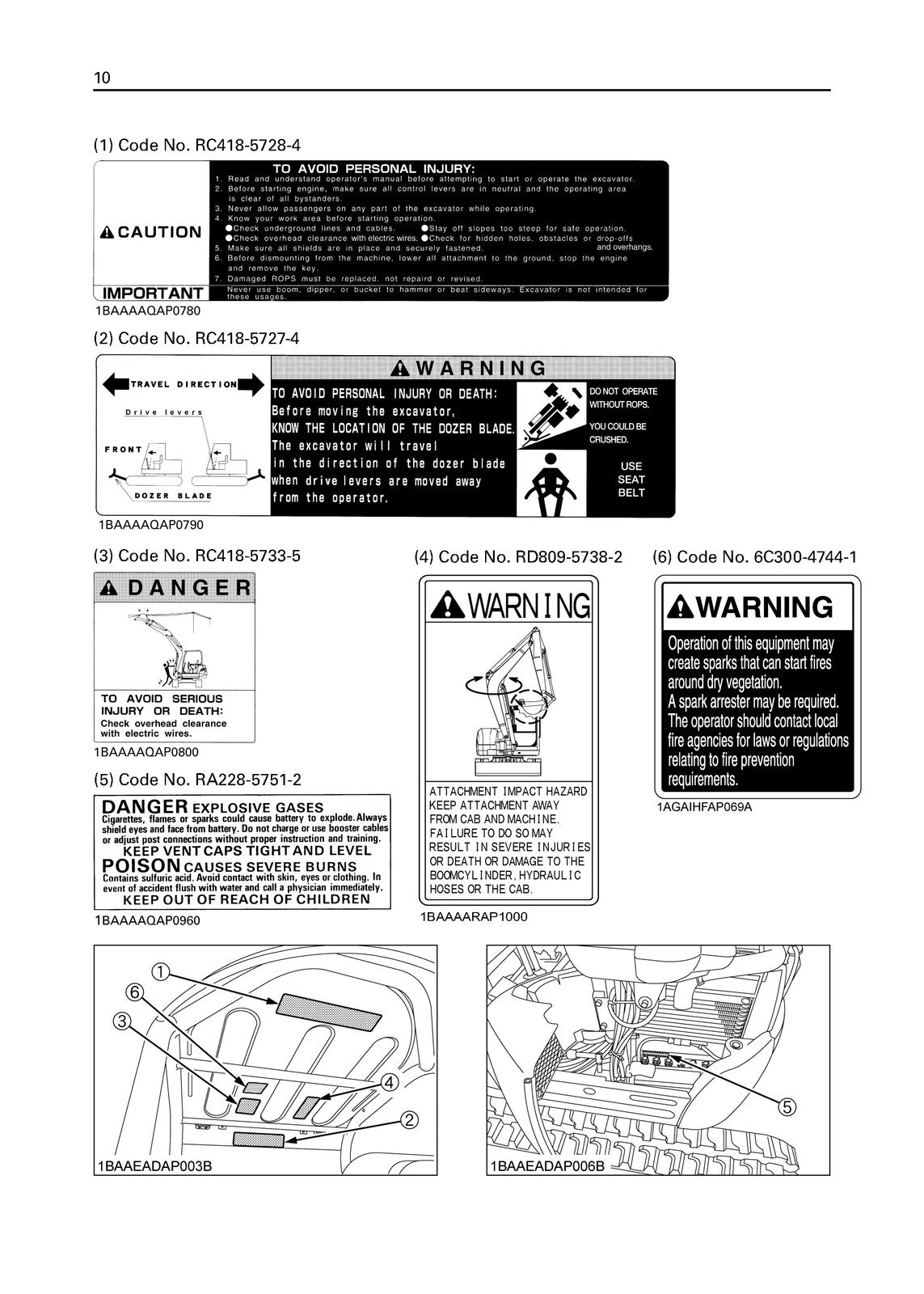KUBOTA U17 U17-3 EXCAVATOR OPERATORS & SERVICE MANUAL BUNDLE - WIRE BOUND