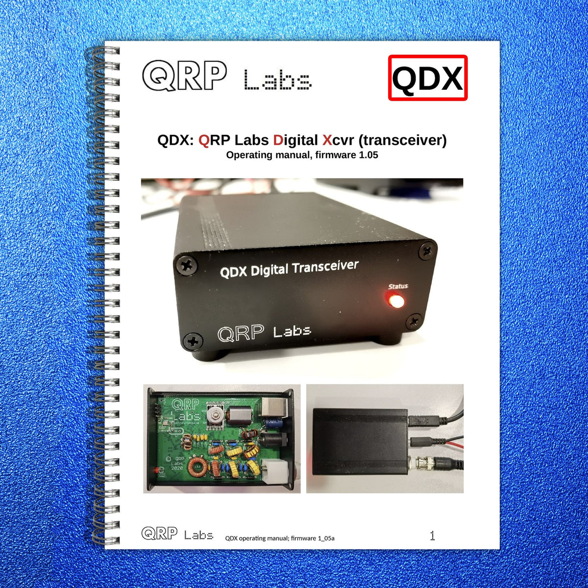 QRP LABS QCX-Mini QDX QMX Assembly & Operators Manual BUNDLE - WIRE BOUND