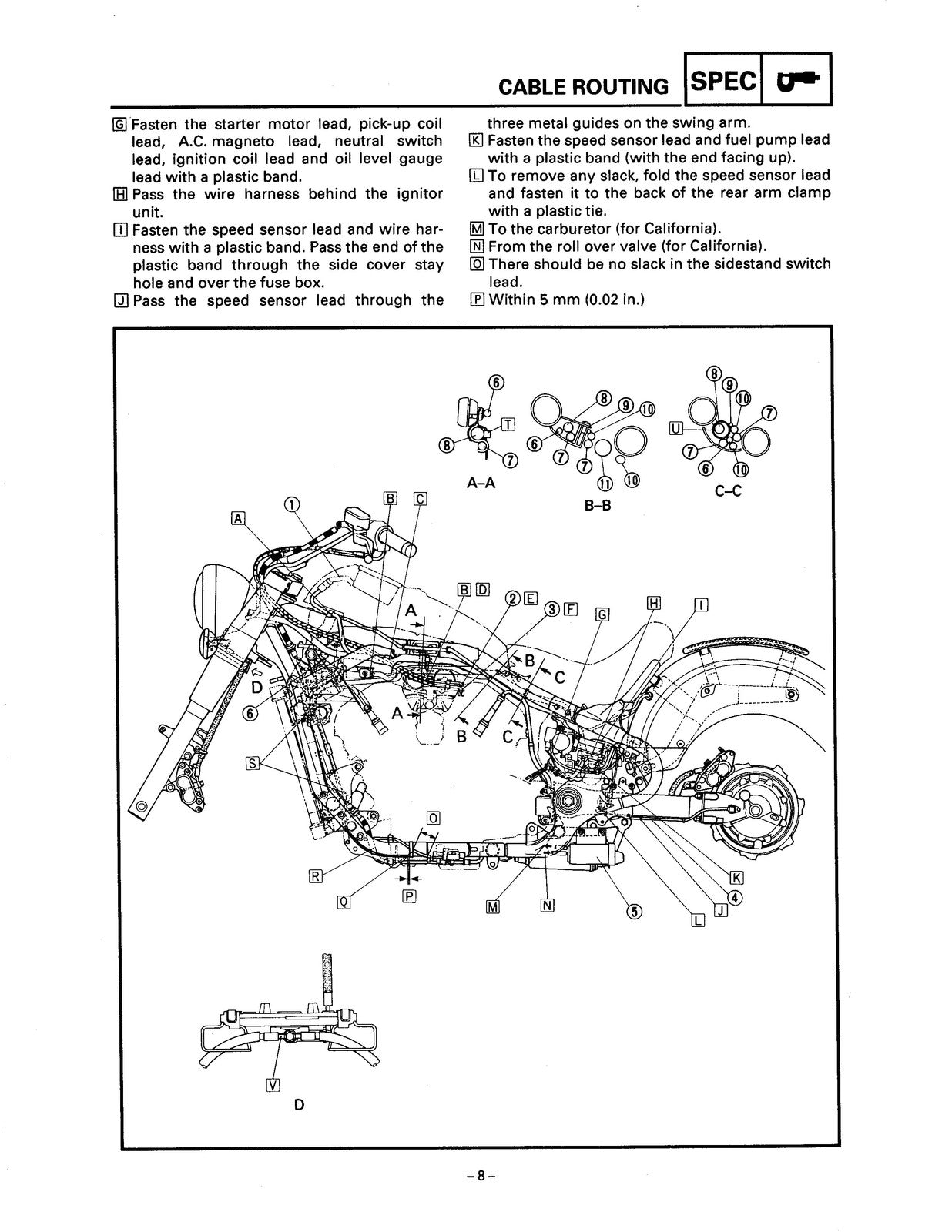 YAMAHA Royal Star XVZ13 Tour Classic Service Manual 1996-2001 - WIRE BOUND