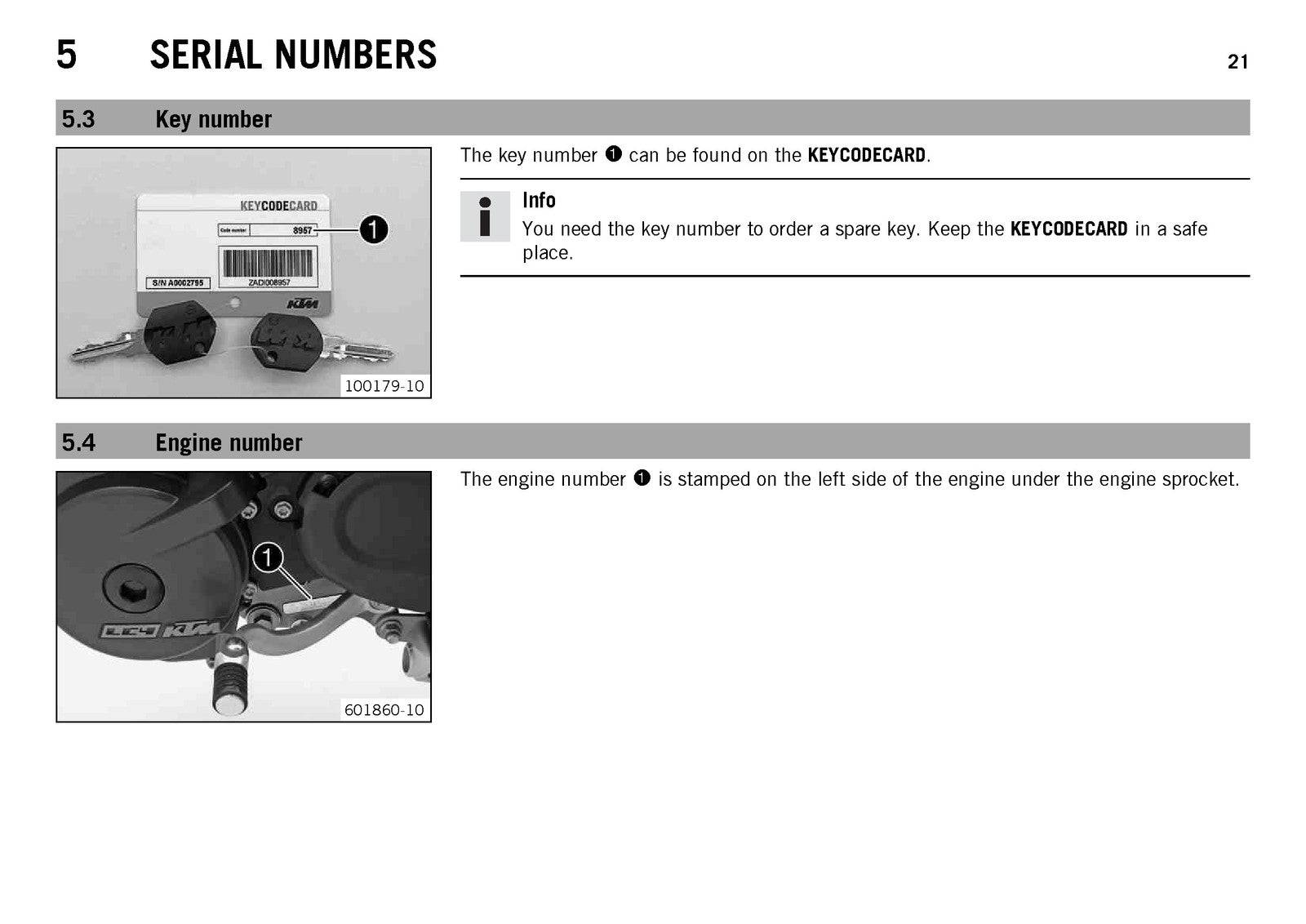KTM 690 SMC R EU Owners Manual 2013 - STEEL WIRE BOUND - PROTECTIVE COVERS