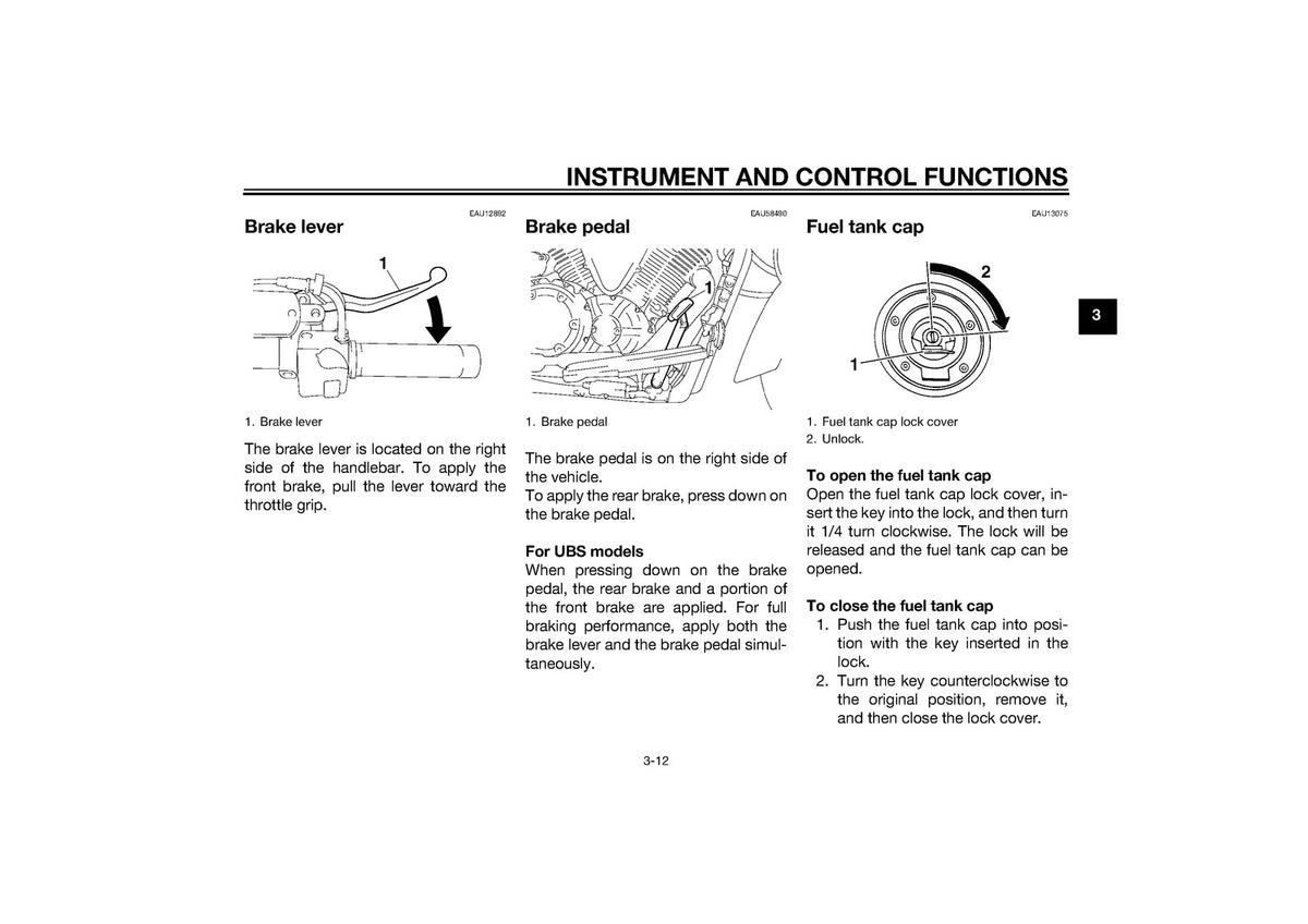 YAMAHA XVS1300A Owners Manual 2014 - STEEL WIRE BOUND - PROTECTIVE COVERS