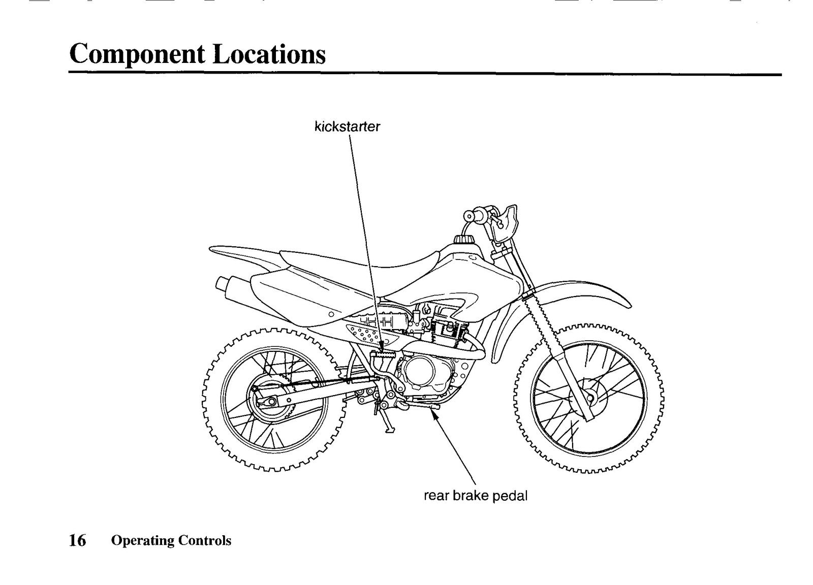 HONDA 2002 XR100R Owners Manual - STEEL WIRE BOUND - PROTECTIVE COVERS