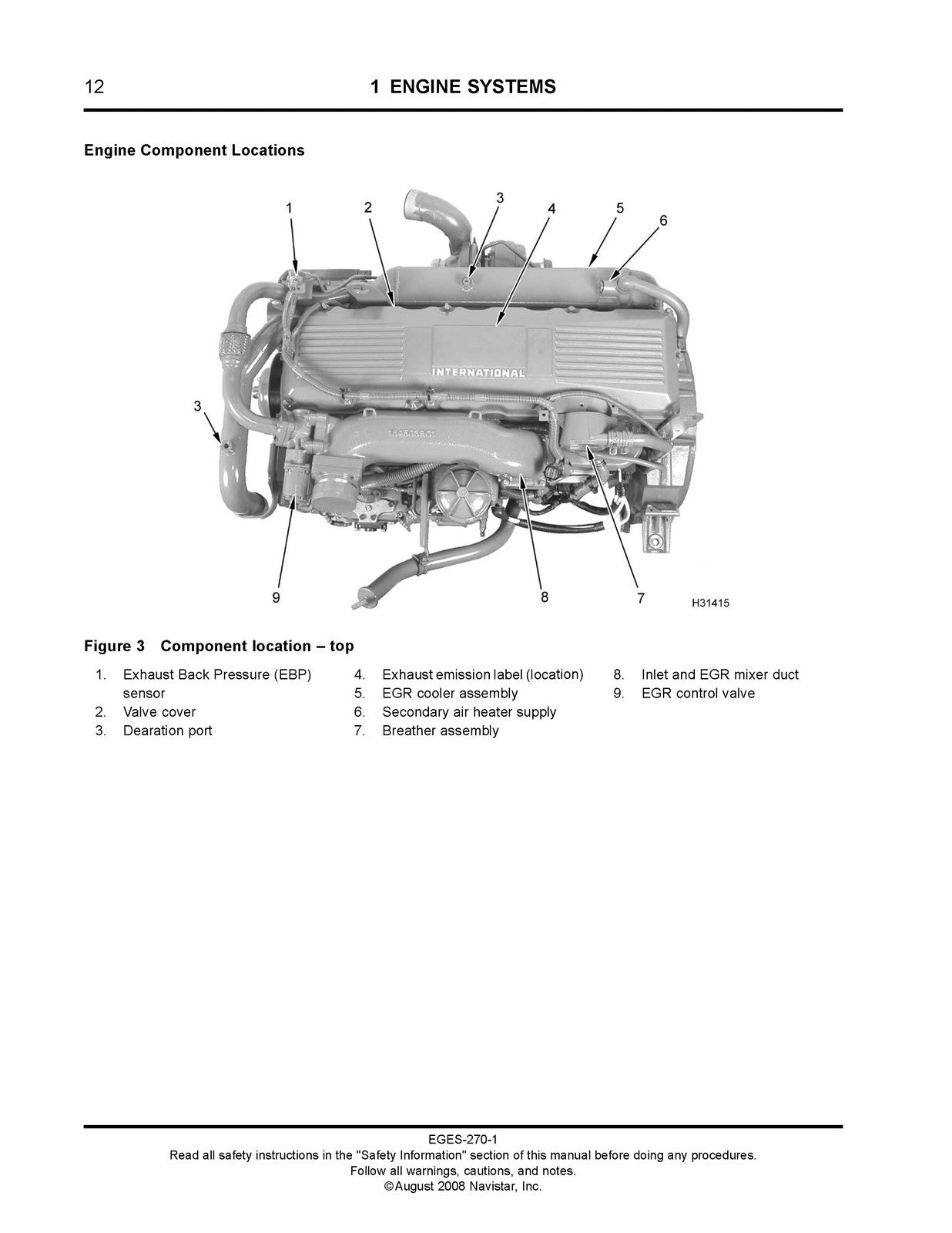 INTERNATIONAL DT 466 DT 570 HT 570 Diagnostic Manual - WIRE BOUND - TOUGH COVERS