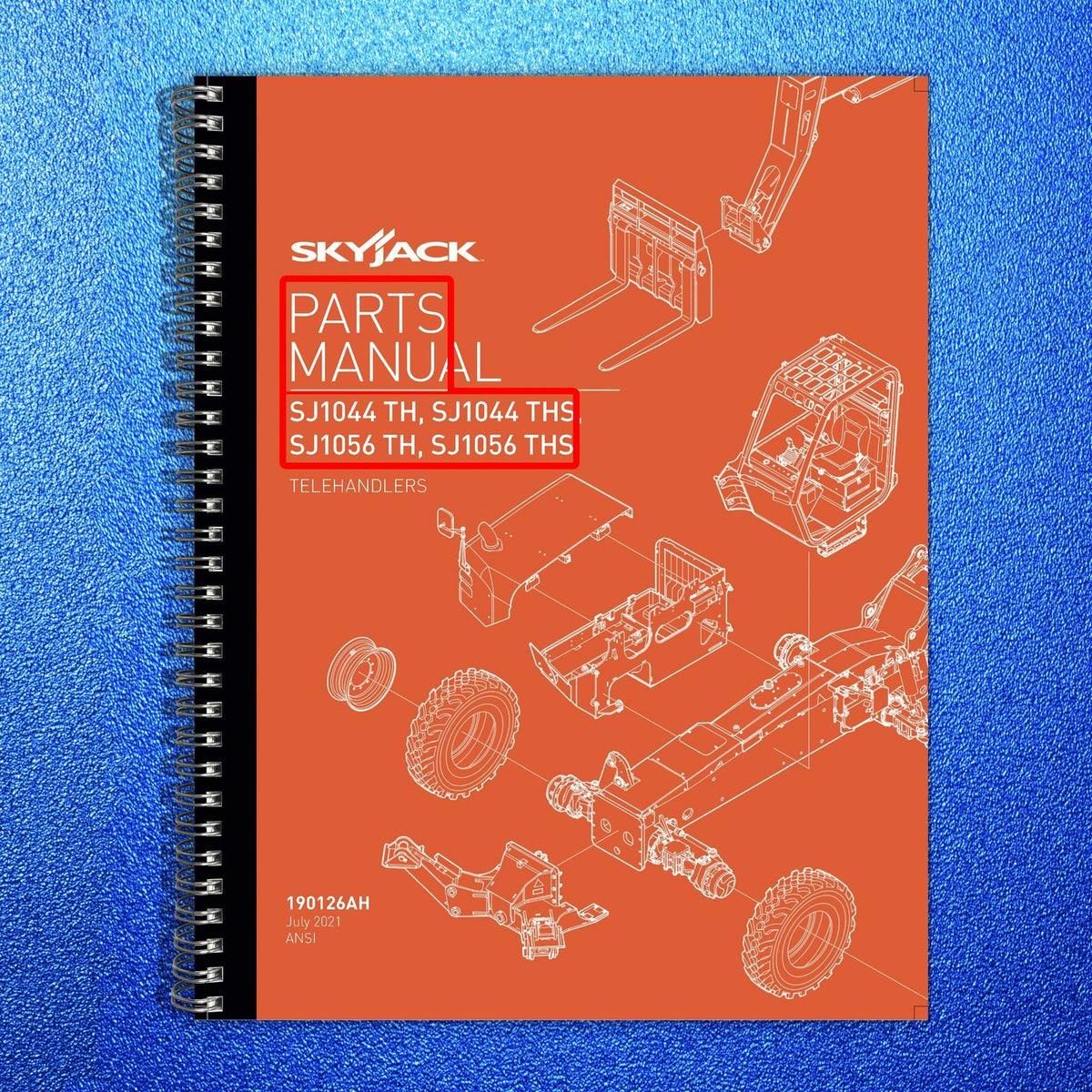 SKYJACK SJ1044 TH SJ1056 TH SJ1256 THS Operators Parts Service Manual BUNDLE