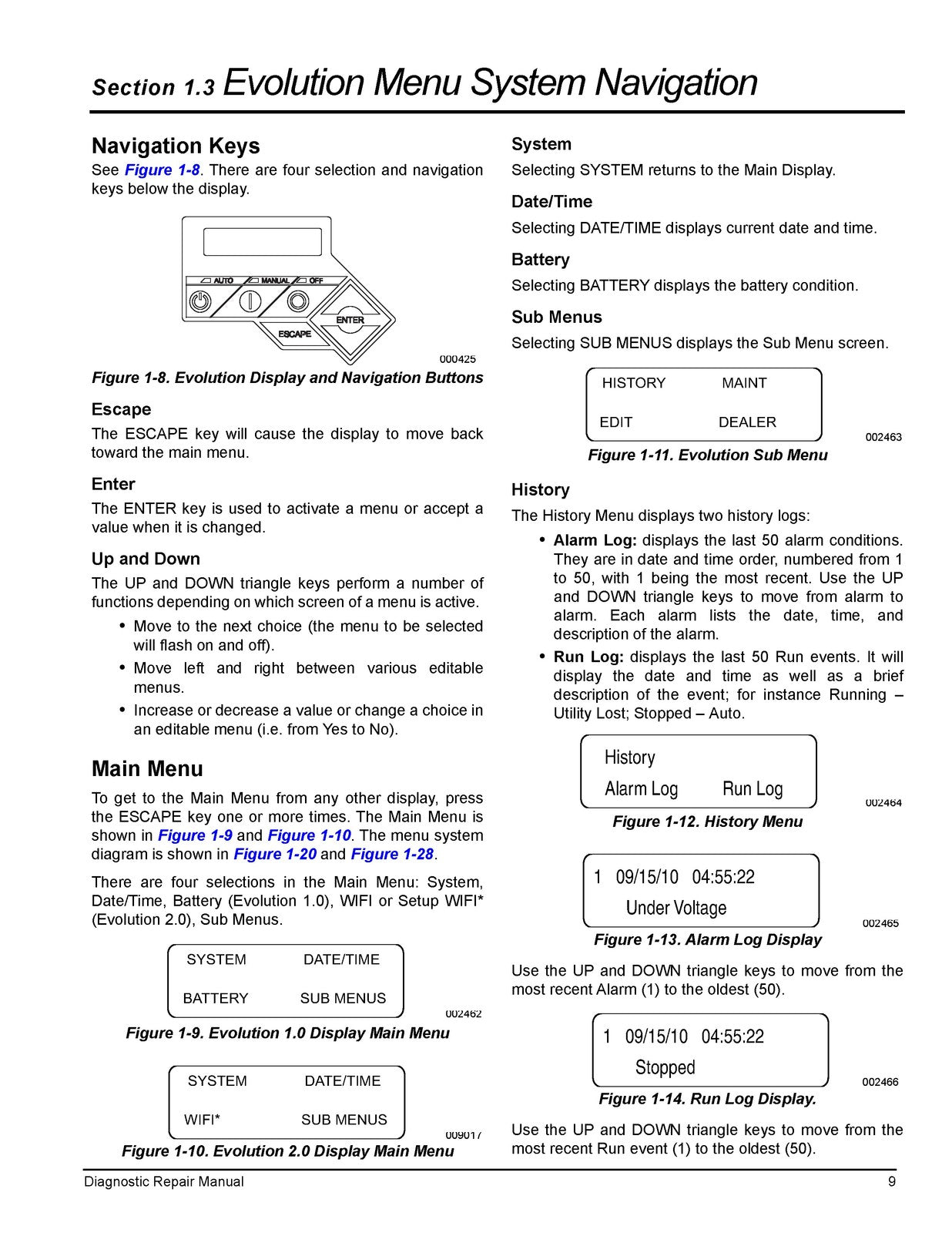 GENERAC  More Evolution and Evolution 2 Standby Generator Diagnostic Manual