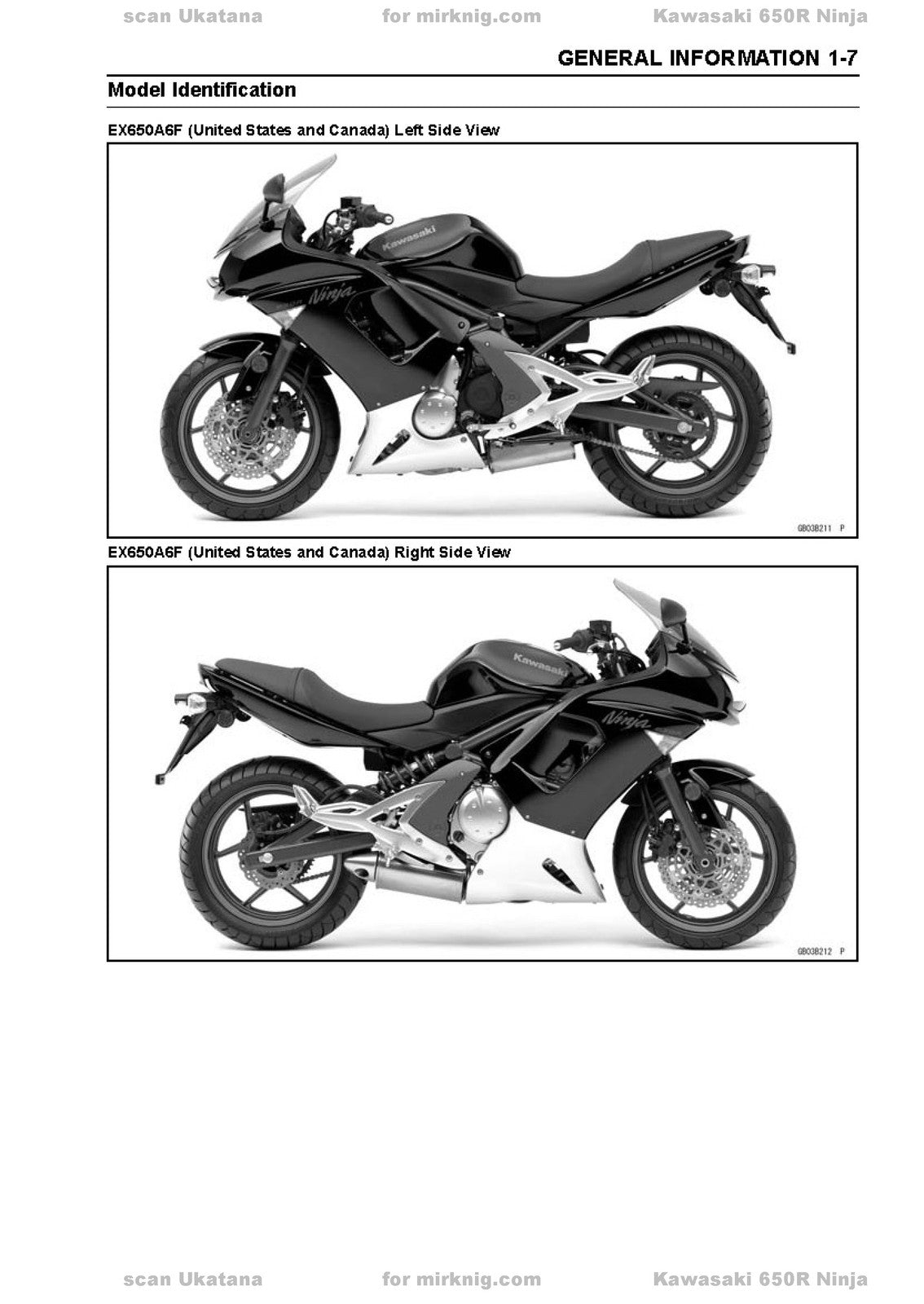 KAWASAKI Ninja 650R ER-6f ABS ER-6f Motorcycle Service Manual - WIRE BOUND