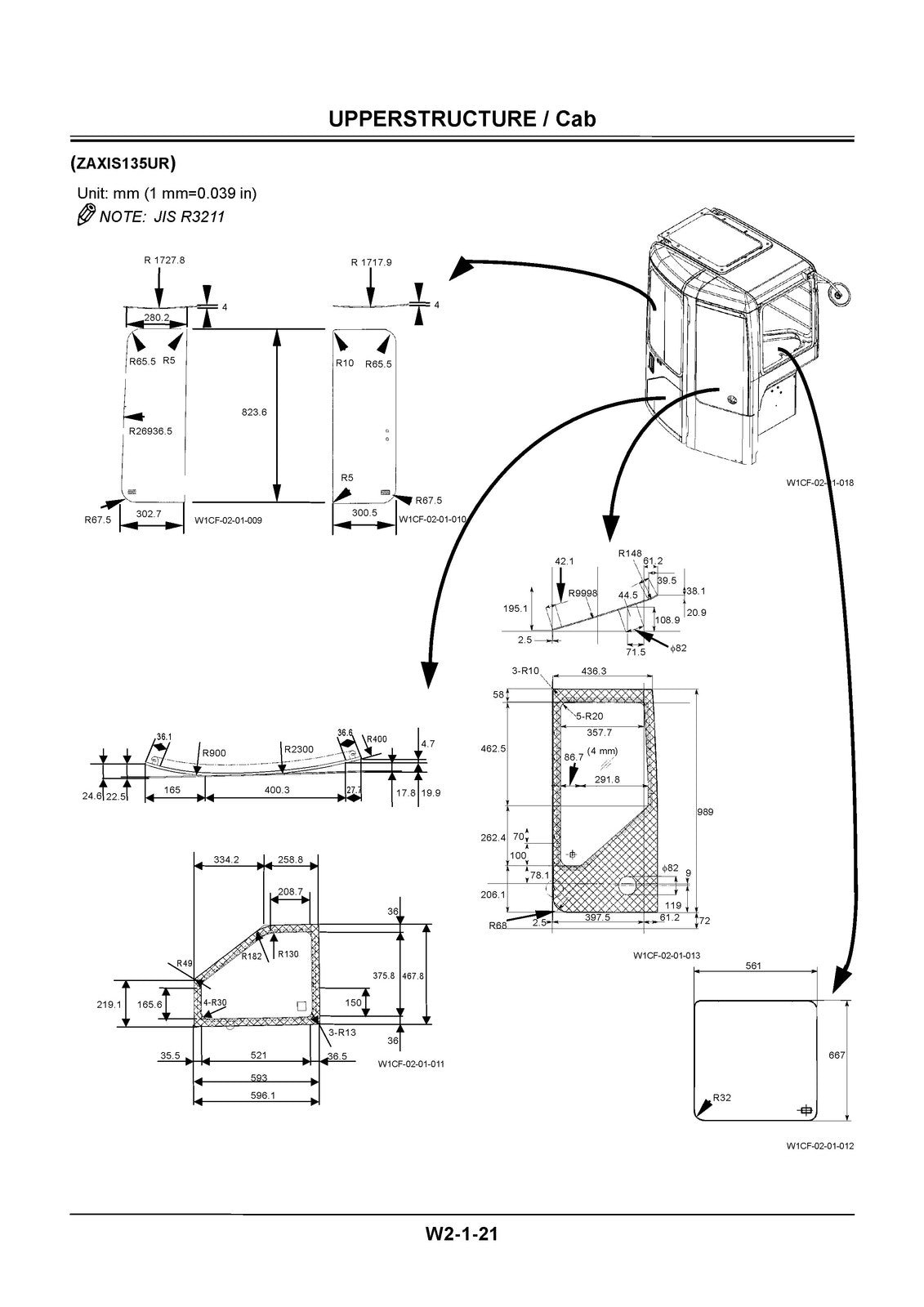 HITACHI ZAXIS 110 120 125US 135US Workshop Manual - WIRE BOUND - TOUGH COVERS
