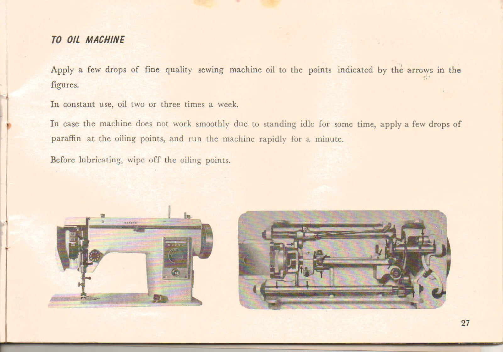 WINFIELD FW161 Sewing Machine Instruction Manual - WIRE BOUND - TOUGH COVERS