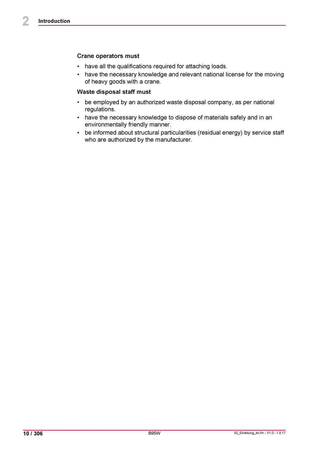 YANMAR B95W Mobile Excavator Operating Instructions Manual 2017 - WIRE BOUND
