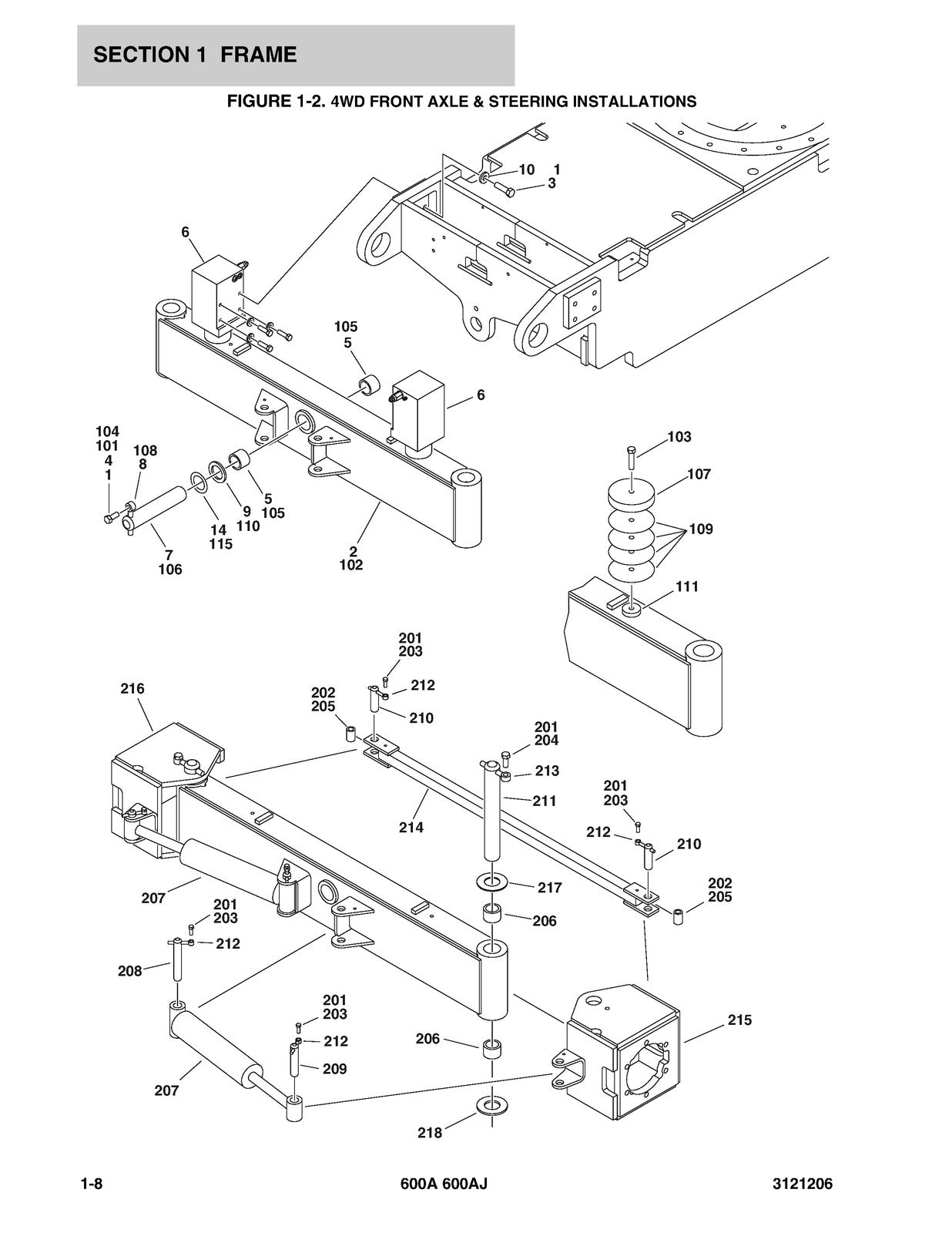JLG 600A 600AJ Boom Lift Illustrated Parts Manual 2013 - WIRE BOUND - COVERS