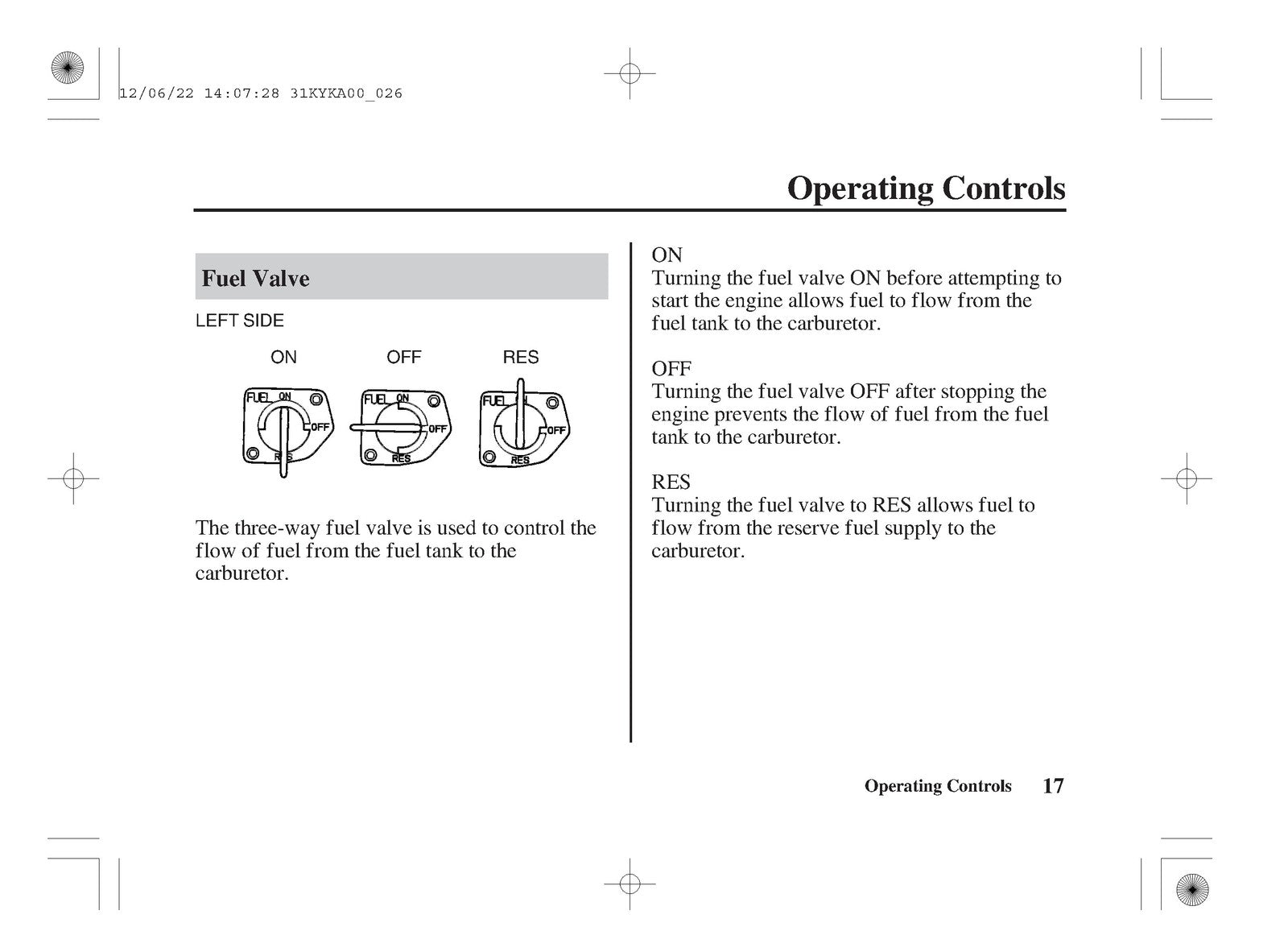 HONDA CRF110F Owners Manual 2013 - STEEL WIRE BOUND - PROTECTIVE COVERS