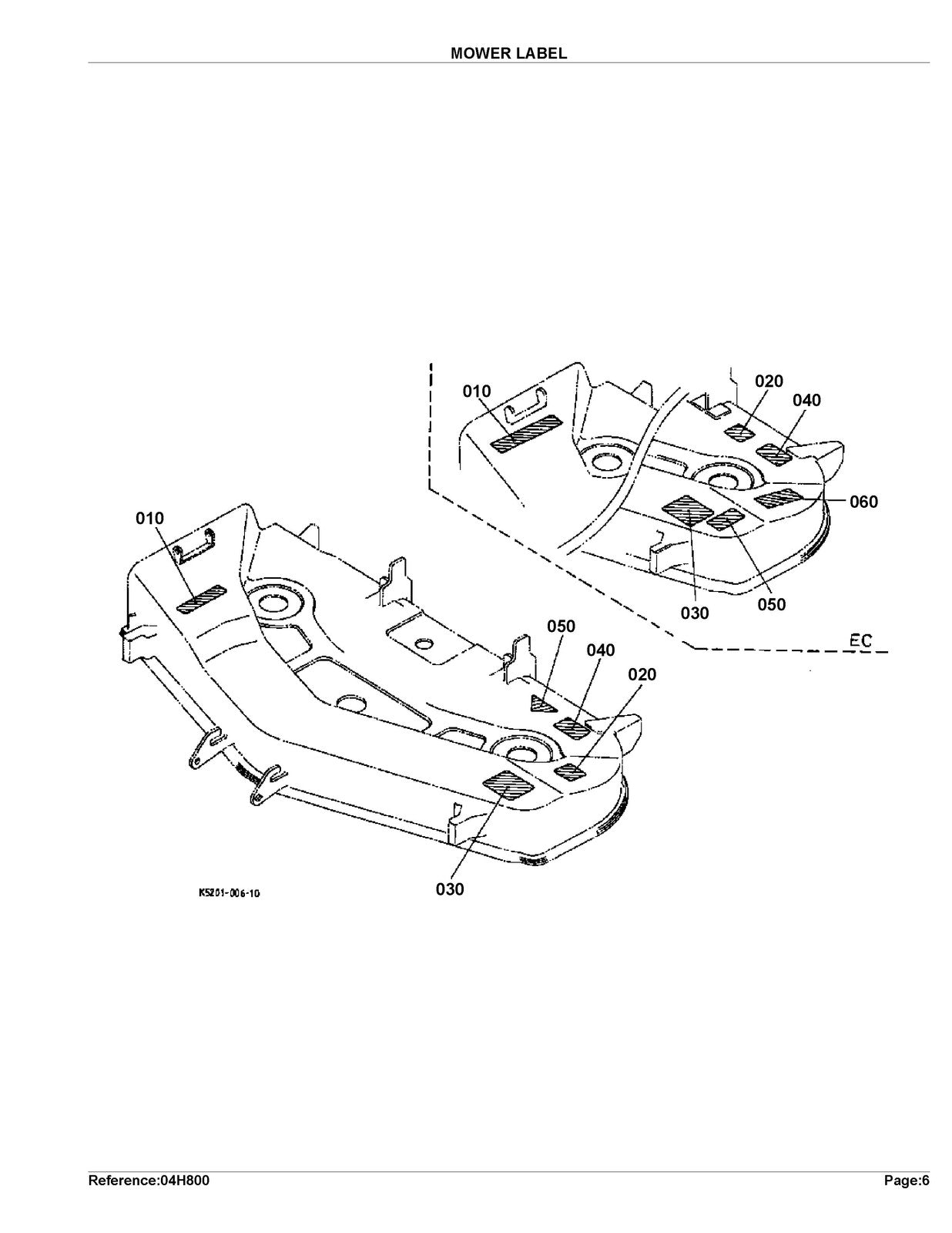 KUBOTA RCK48TG Parts Manual - STEEL WIRE BOUND - PROTECTIVE COVERS