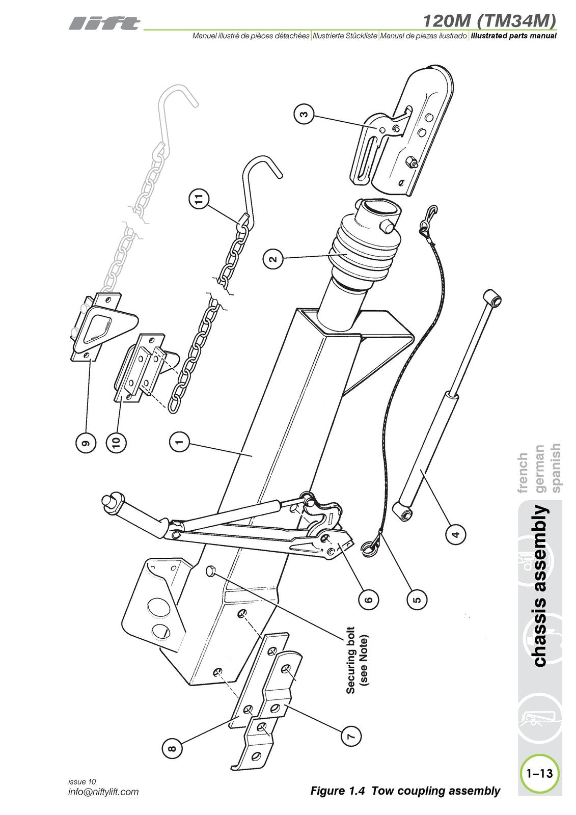 NIFTYLIFT 120M TM34M Illustrated Parts Manual 2018 - WIRE BOUND - TOUGH COVERS