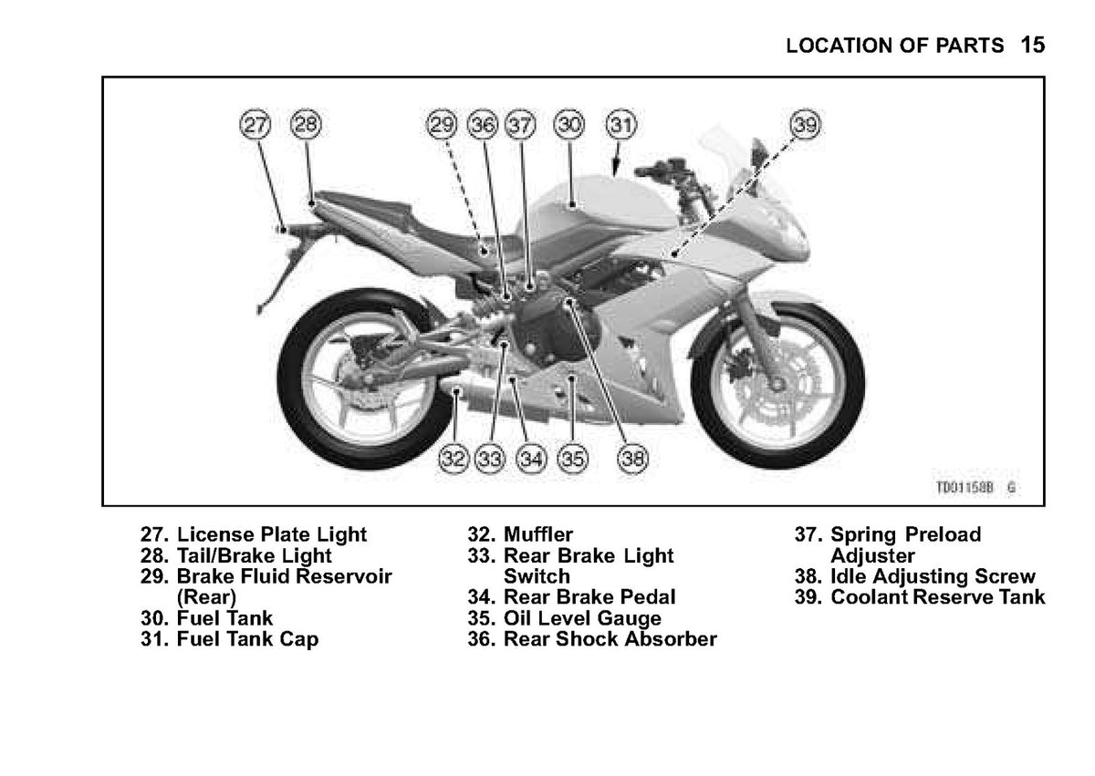 KAWASAKI Ninja 650R Motorcycle Owners Manual 2009 - WIRE BOUND - TOUGH COVERS